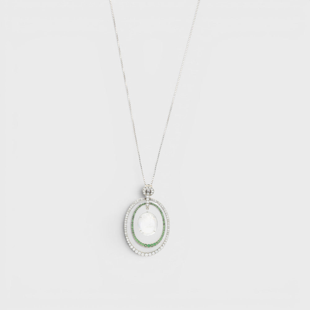 Smaragd Diamant Collier