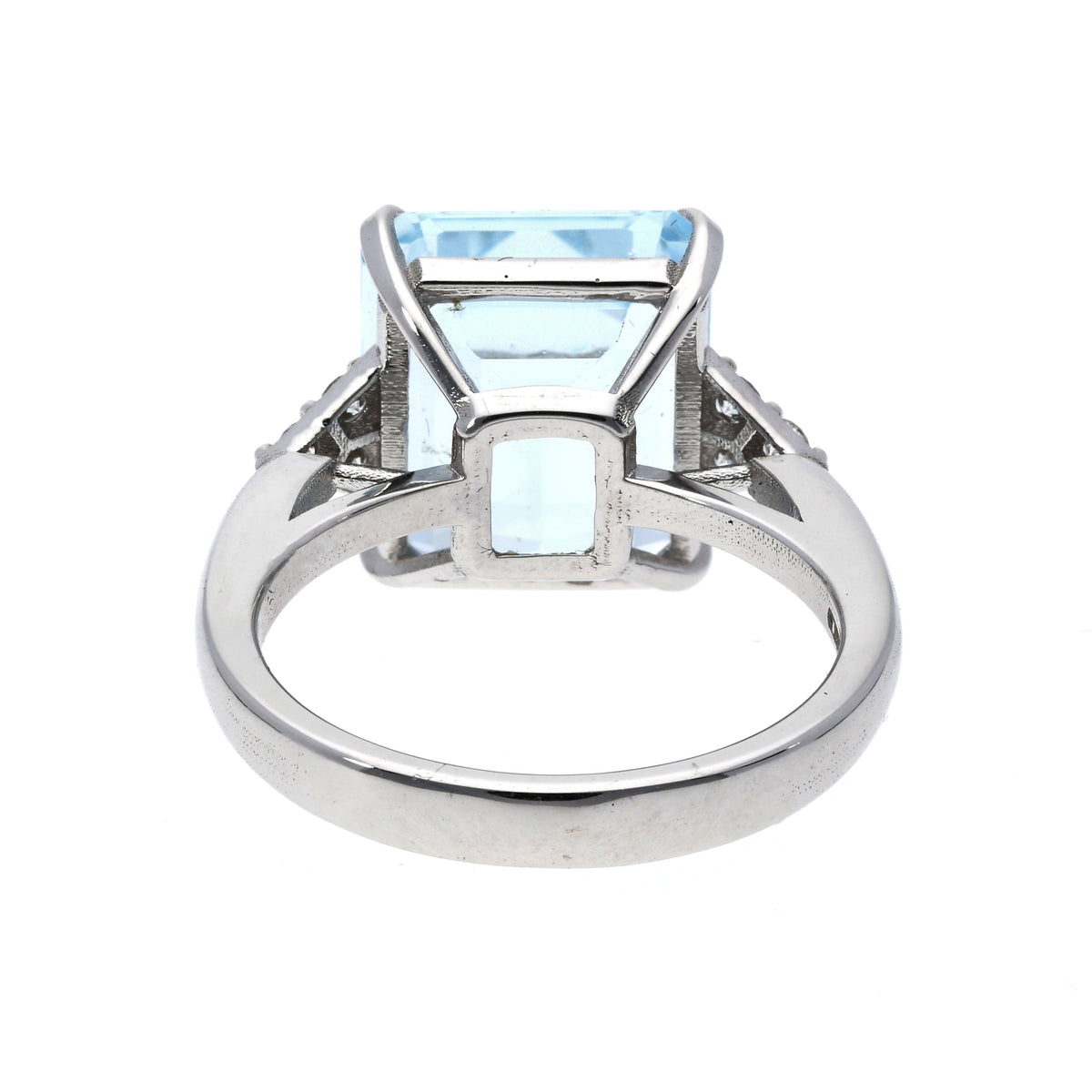 Aquamarin-Brillant Ring