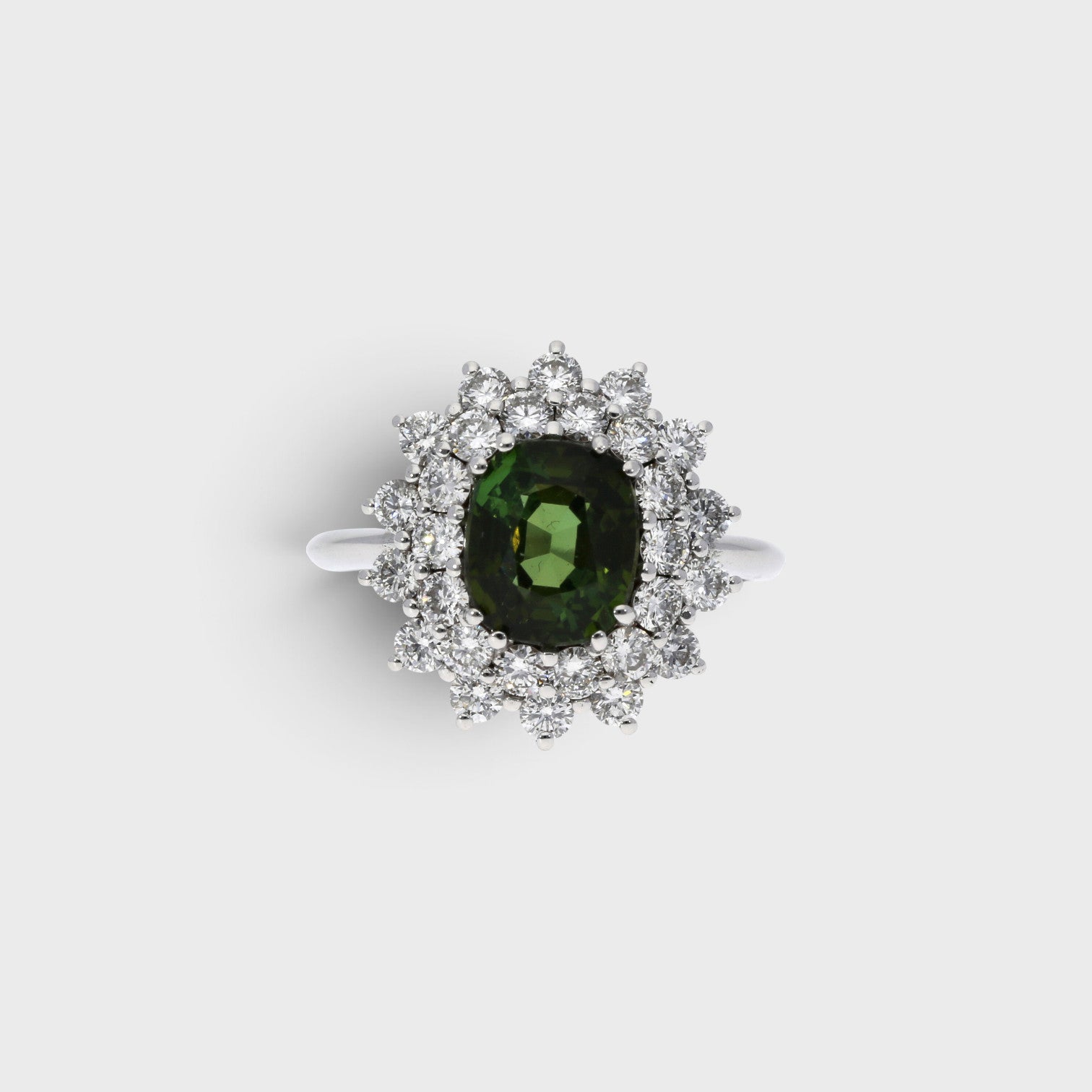 Turmalin-Brillant Ring