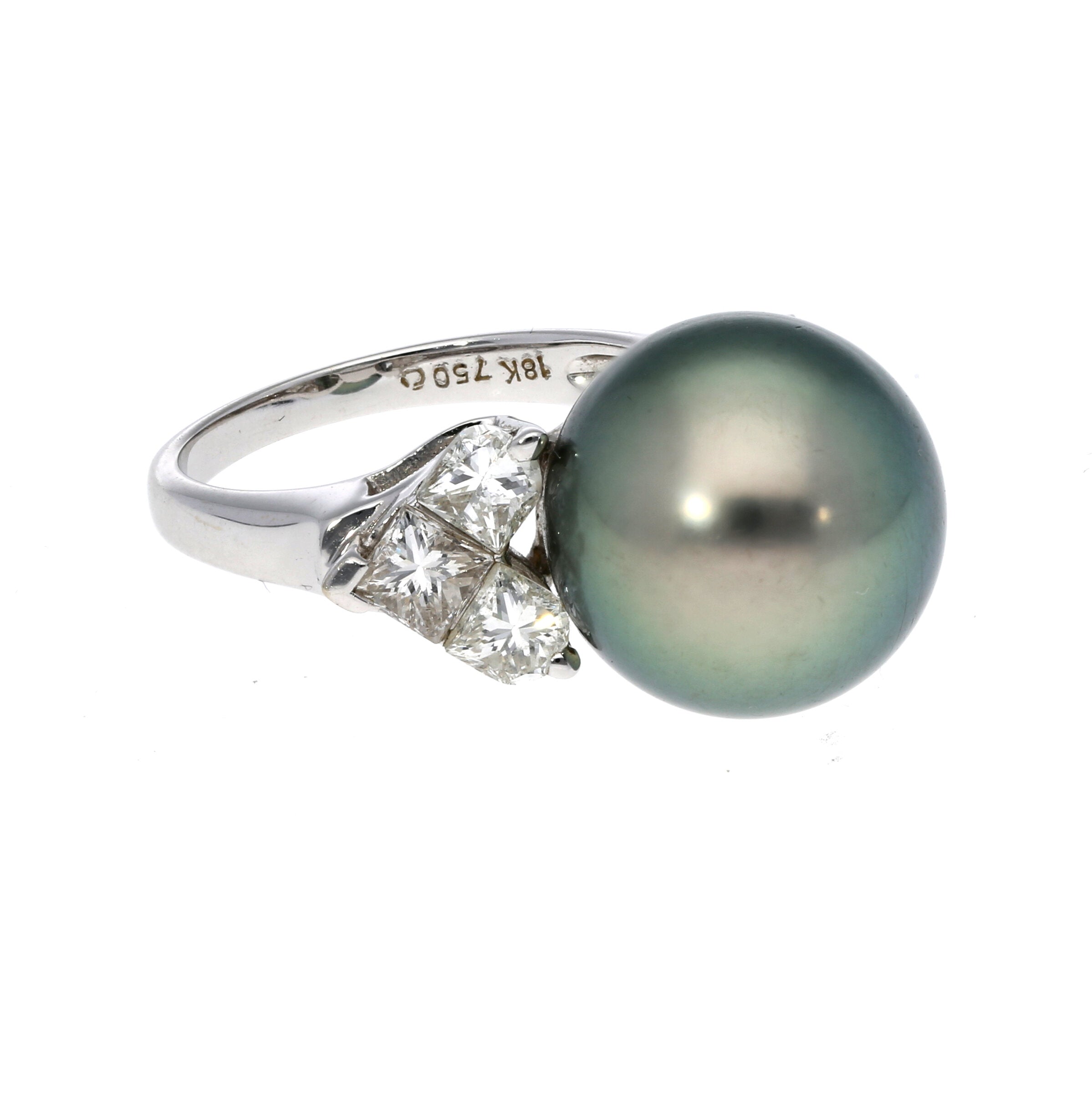 Tahitiperlen-Diamant Ring
