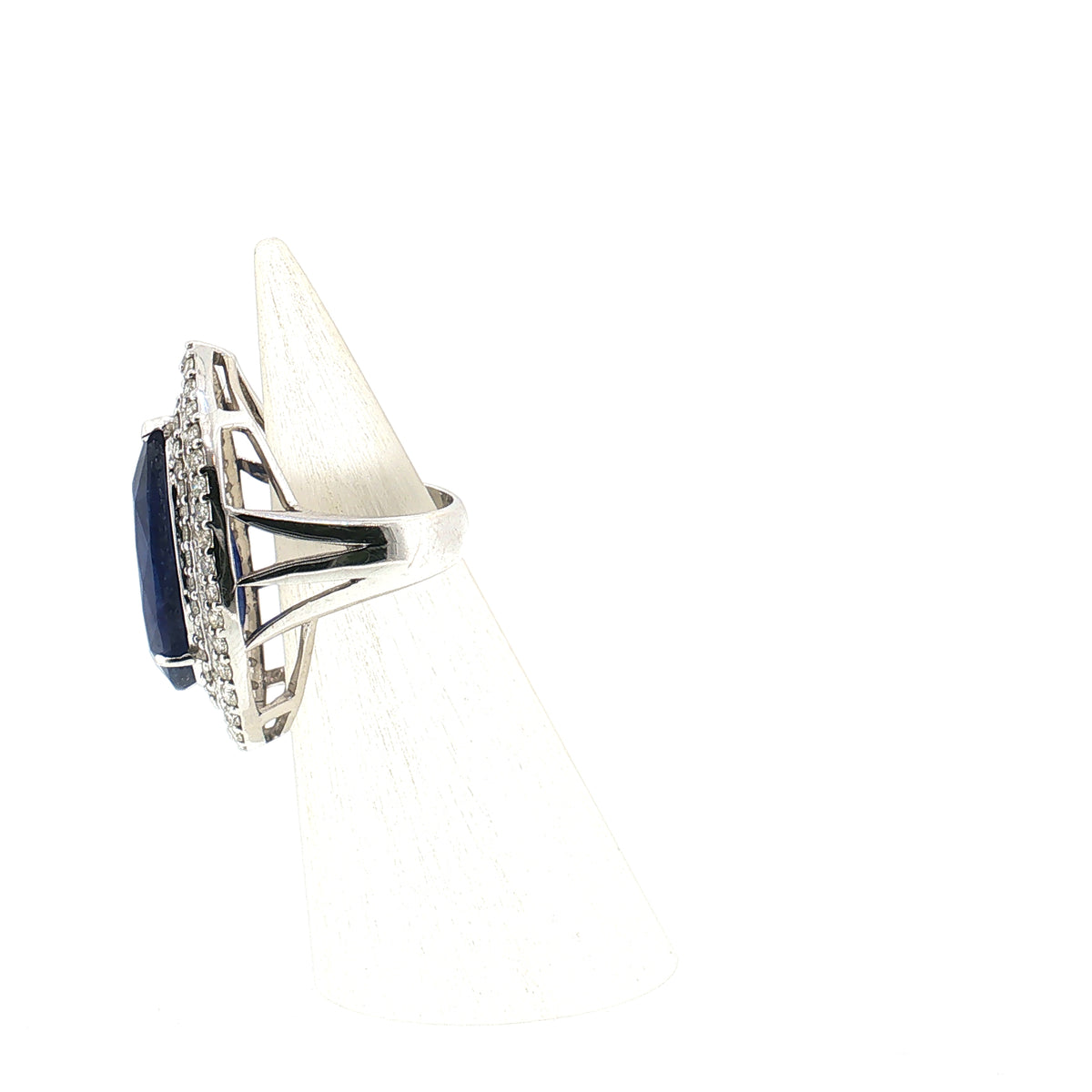 Saphir-Brillant Ring