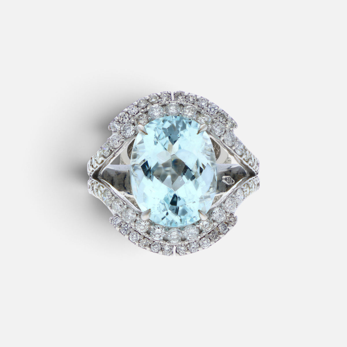 Aquamarin Brillant Ring