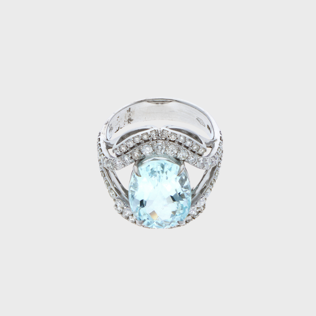 Aquamarin Brillant Ring