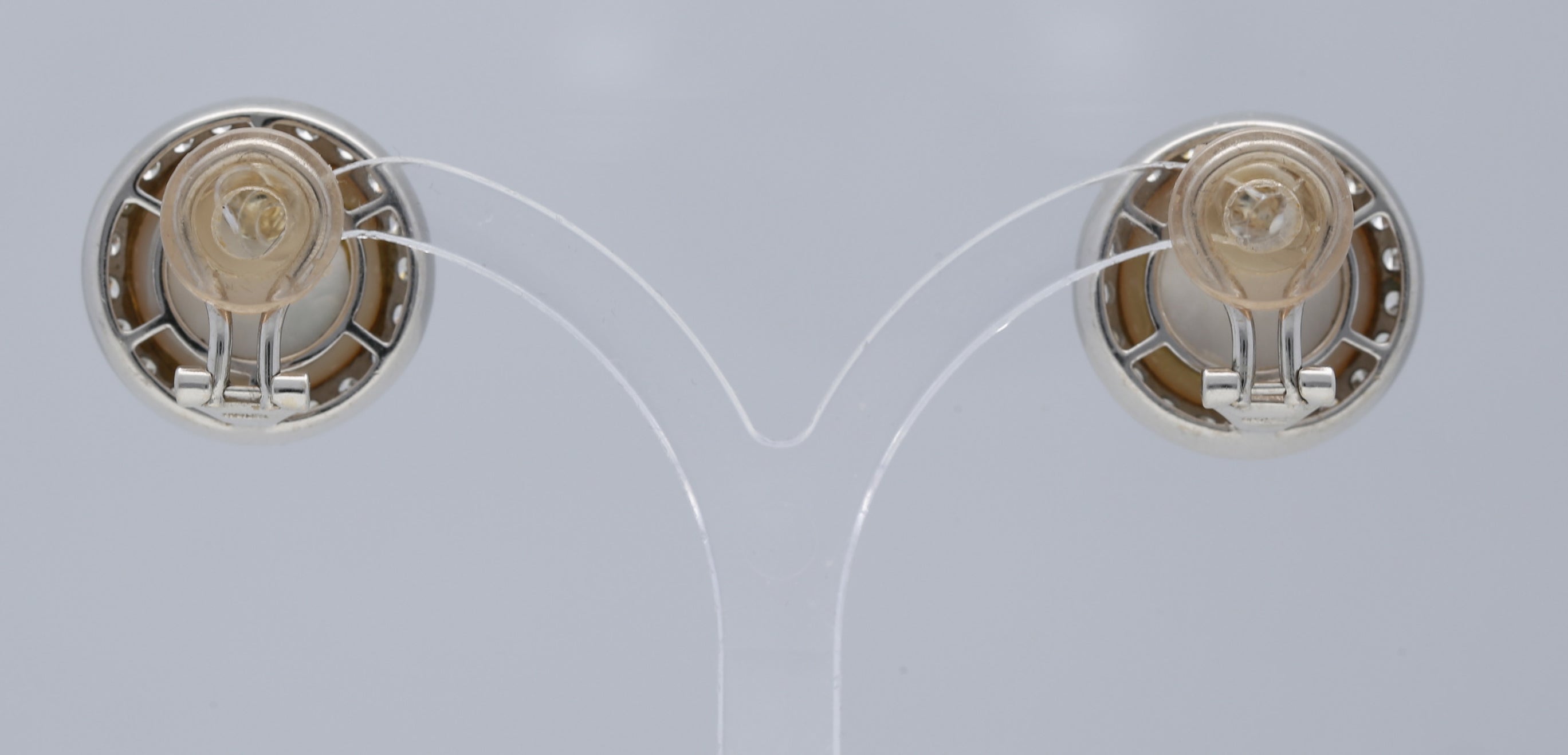 Mabe-Perlen Ohrclips