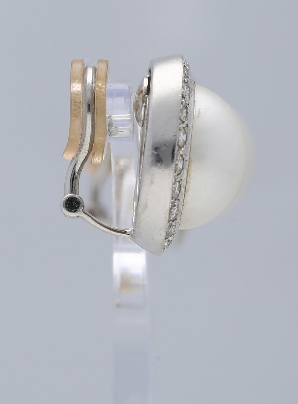 Mabe-Perlen Ohrclips