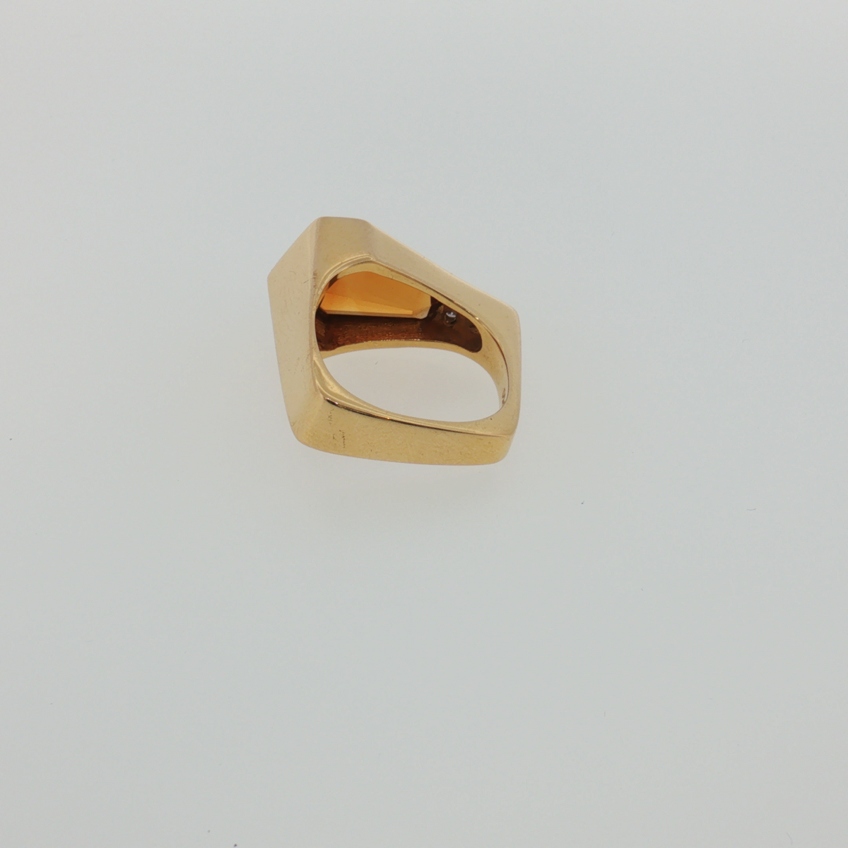 Citrin-Brillant Ring