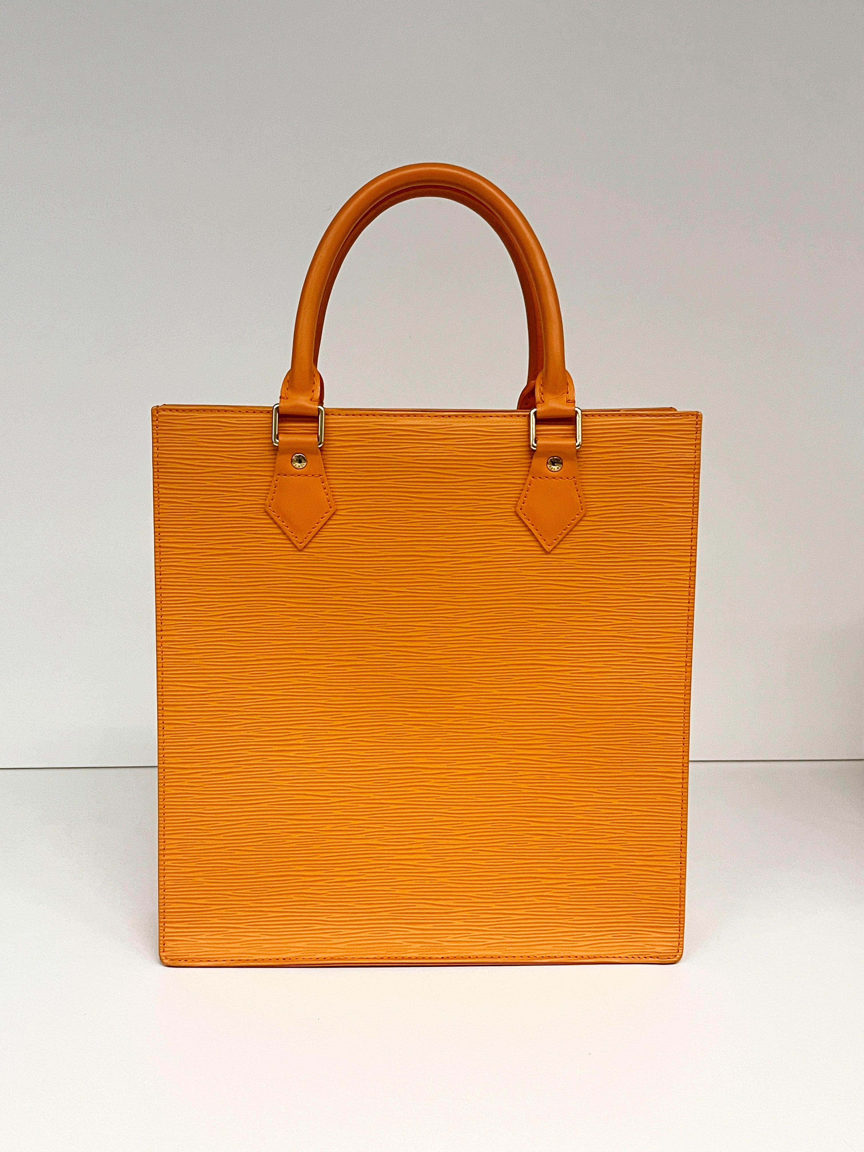 Louis Vuitton Plat Leder Shopper Mandarin