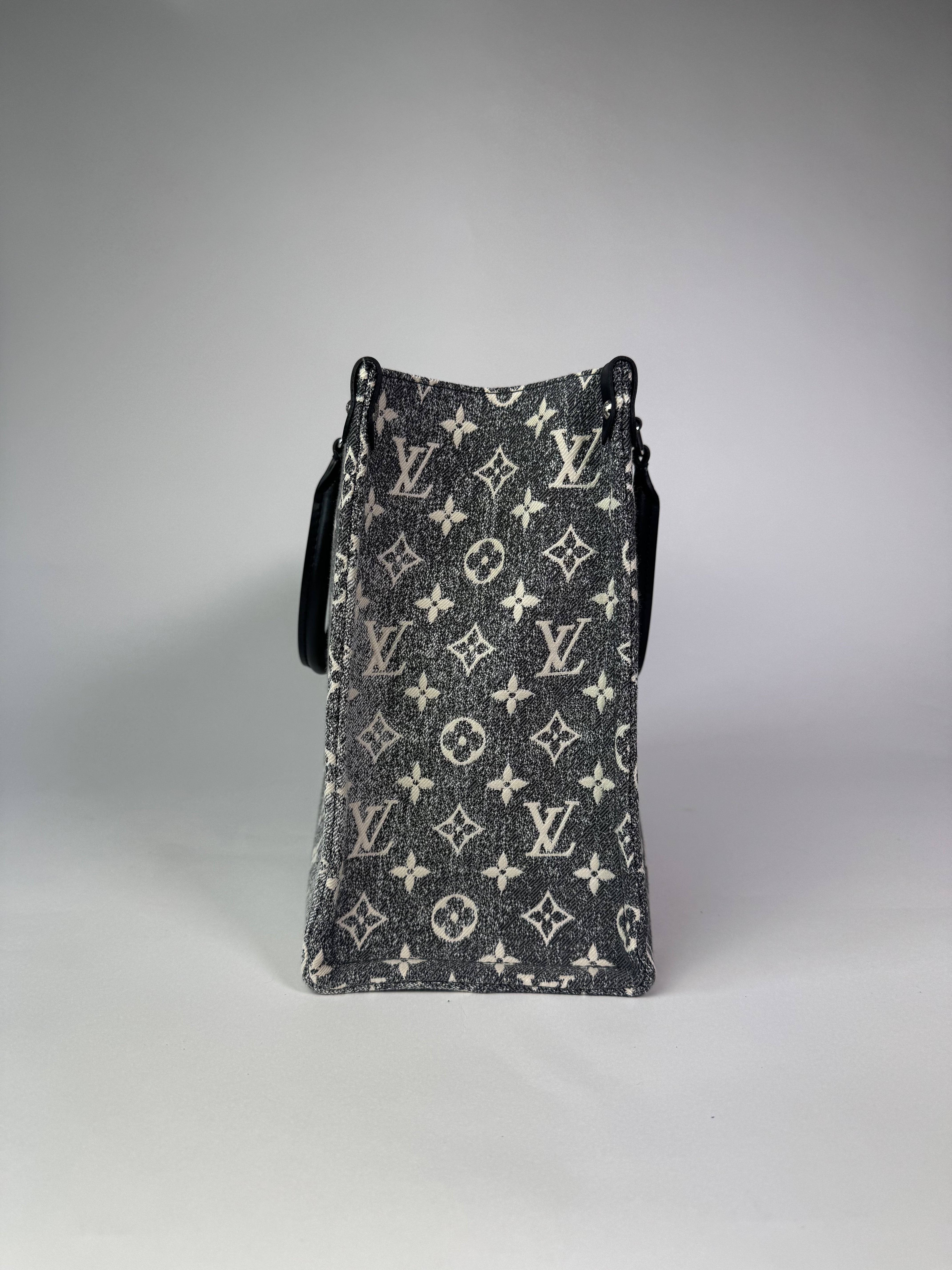 Louis Vuitton On The Go Jacquard Denim Black
