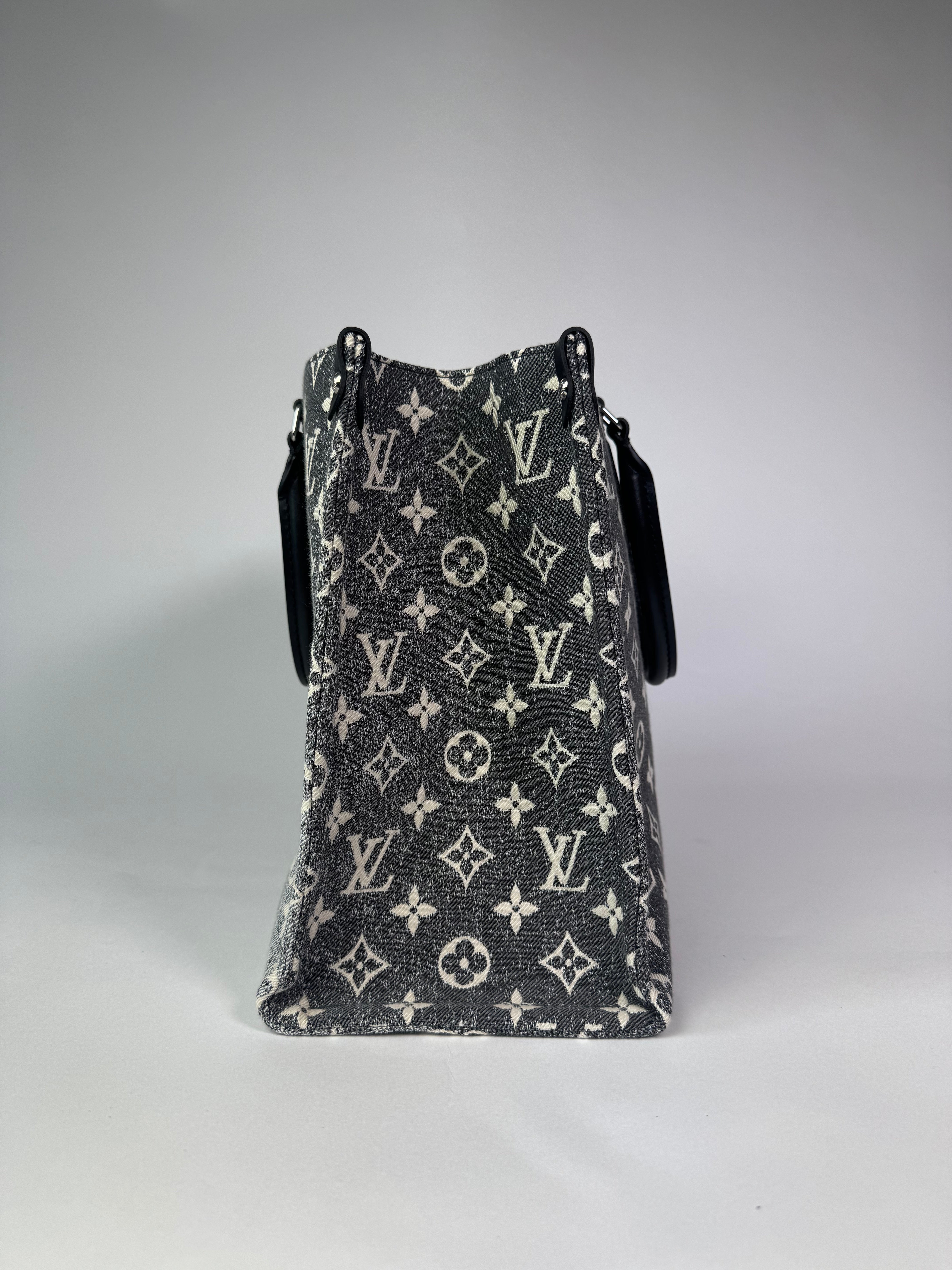 Louis Vuitton On The Go Jacquard Denim Black