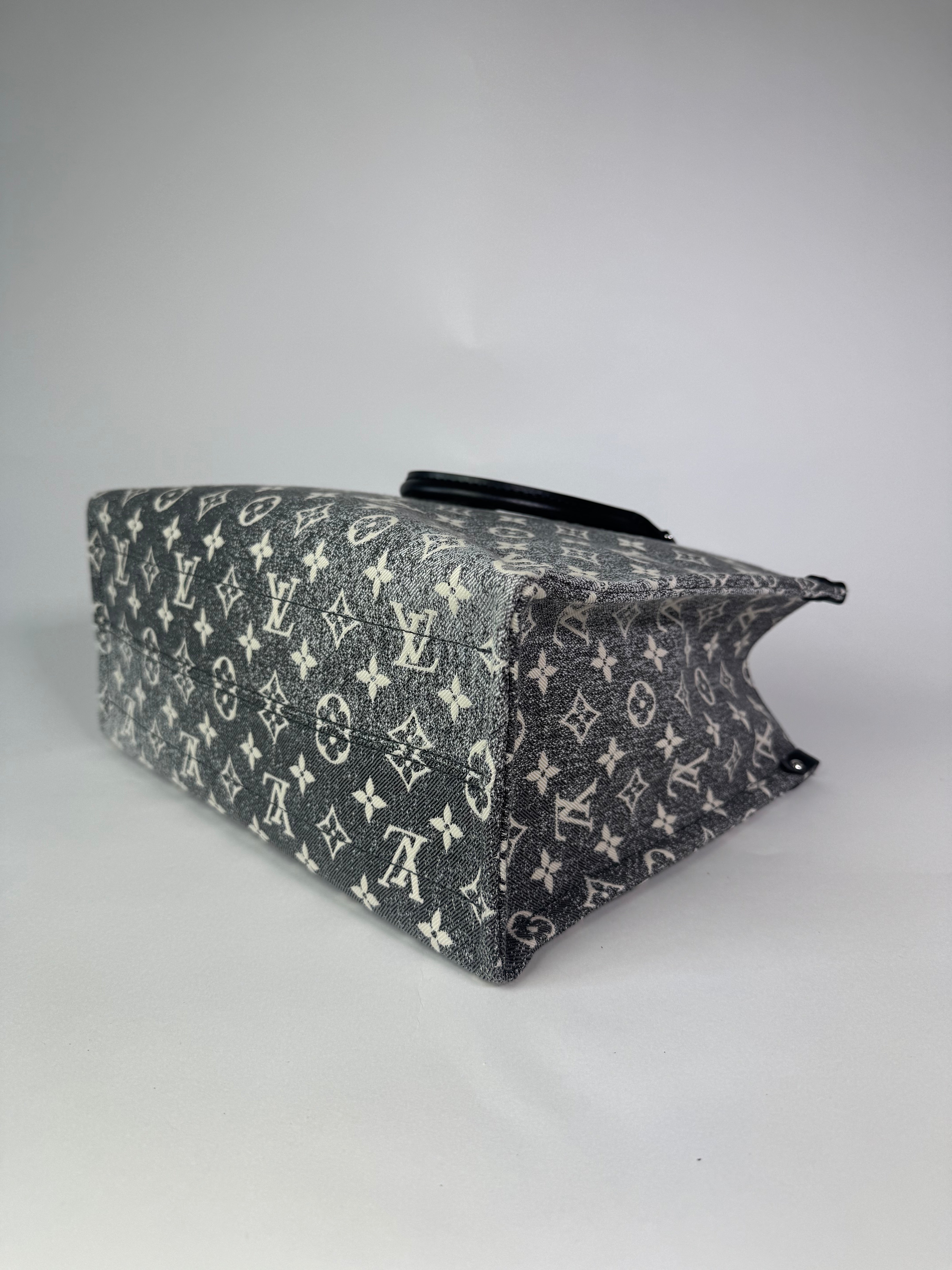 Louis Vuitton On The Go Jacquard Denim Black
