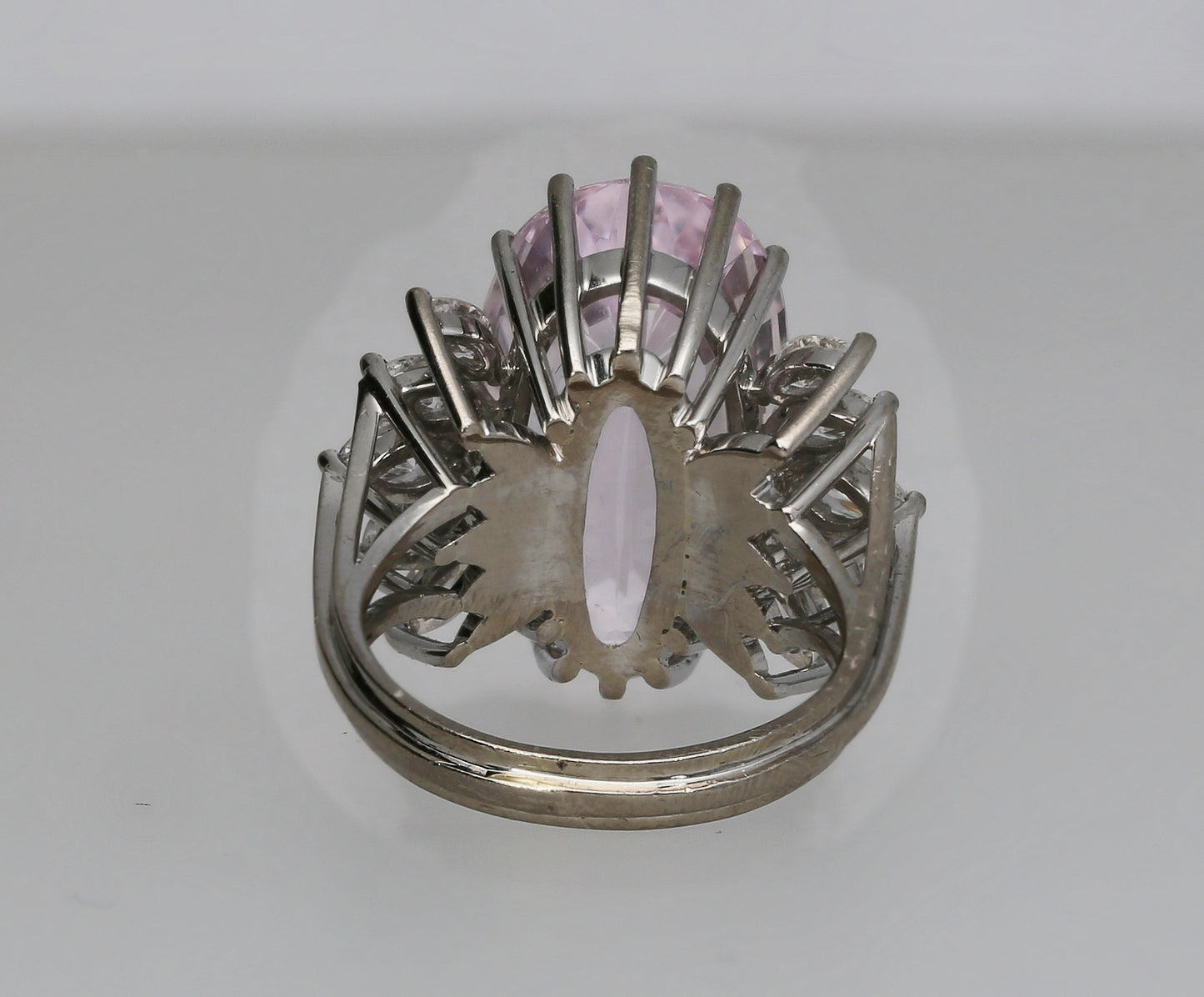 Kunzite Diamond Ring