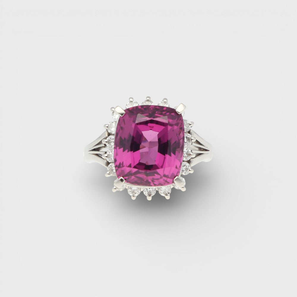 Rhodolith-Brillant Ring