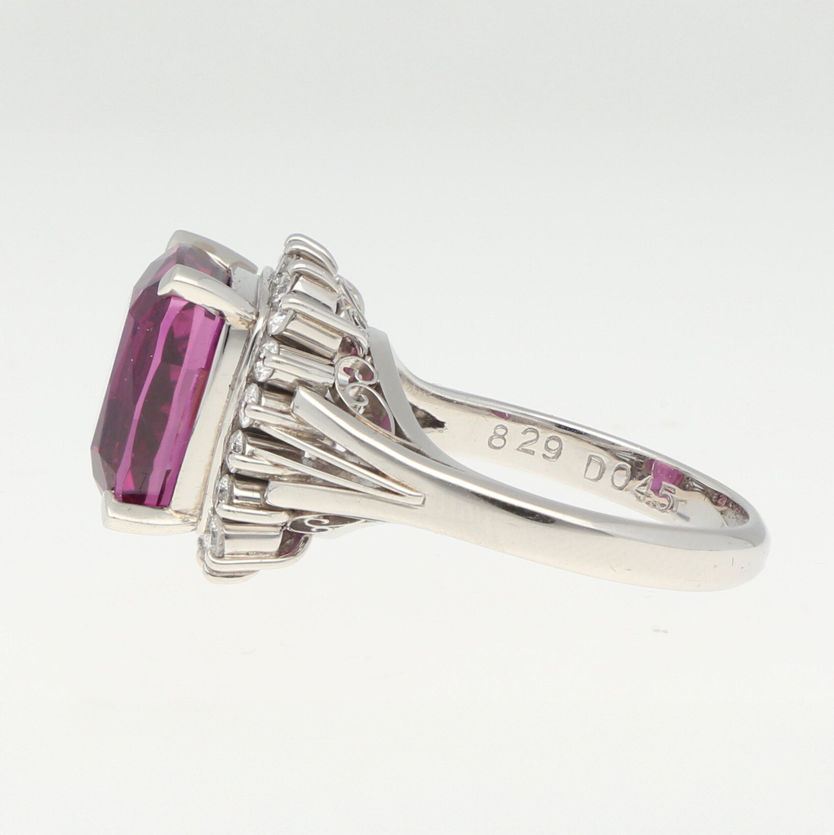 Rhodolith-Brillant Ring