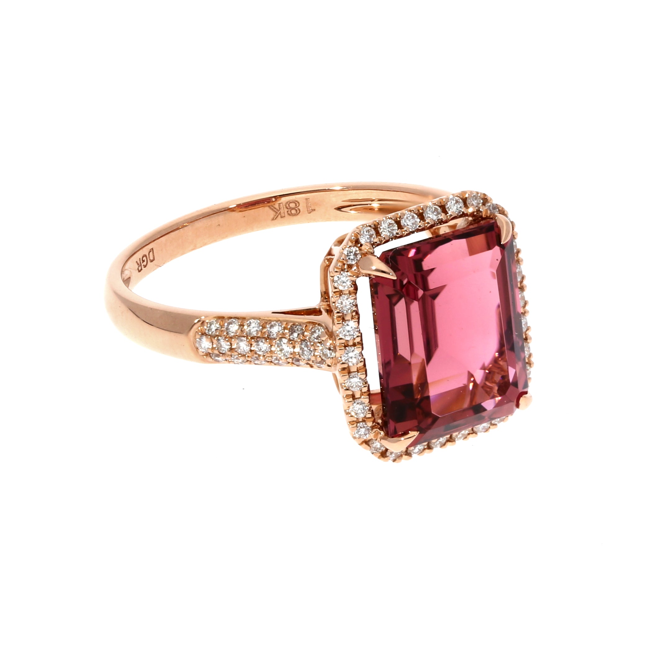 Turmalin-Brillant Ring