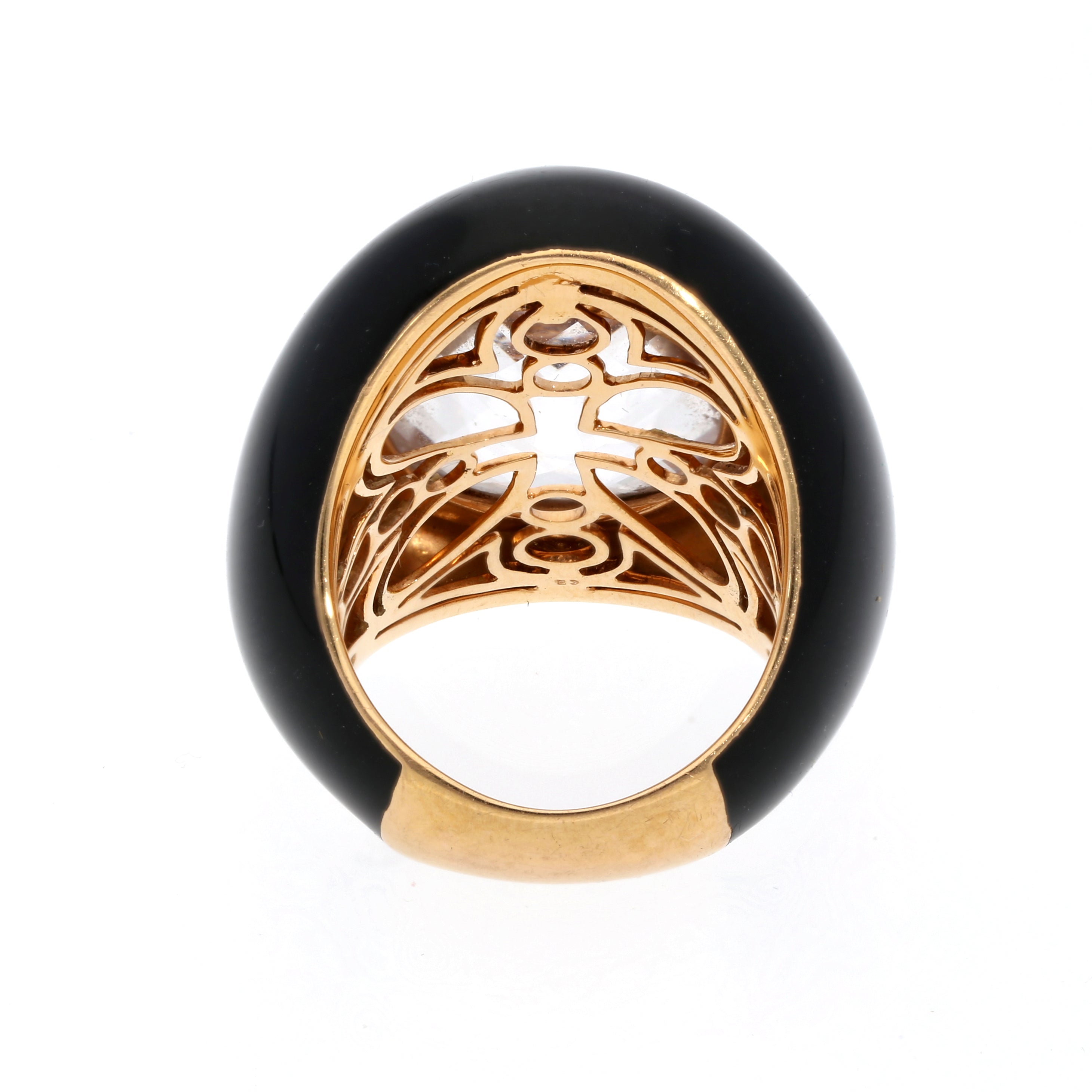 Morganit-Diamant Ring