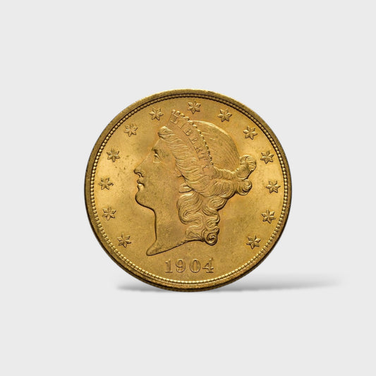 USA, 20 Dollars Gold 1904 Liberty Head