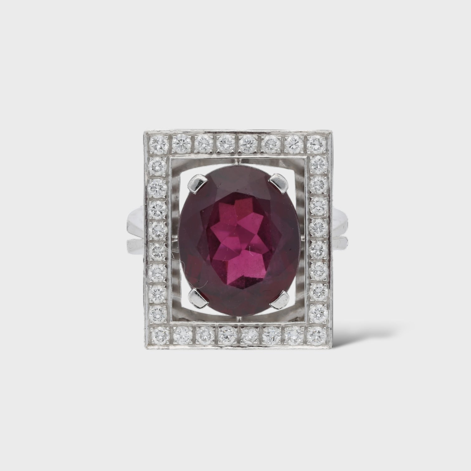 Rhodolith-Diamant-Ring online kaufen im Kalaeaz Onlineshop – Luxus Second Hand