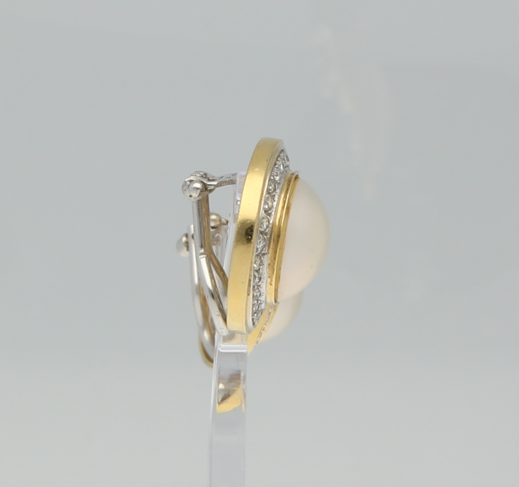 Mabe-Perlen-Ohrclips