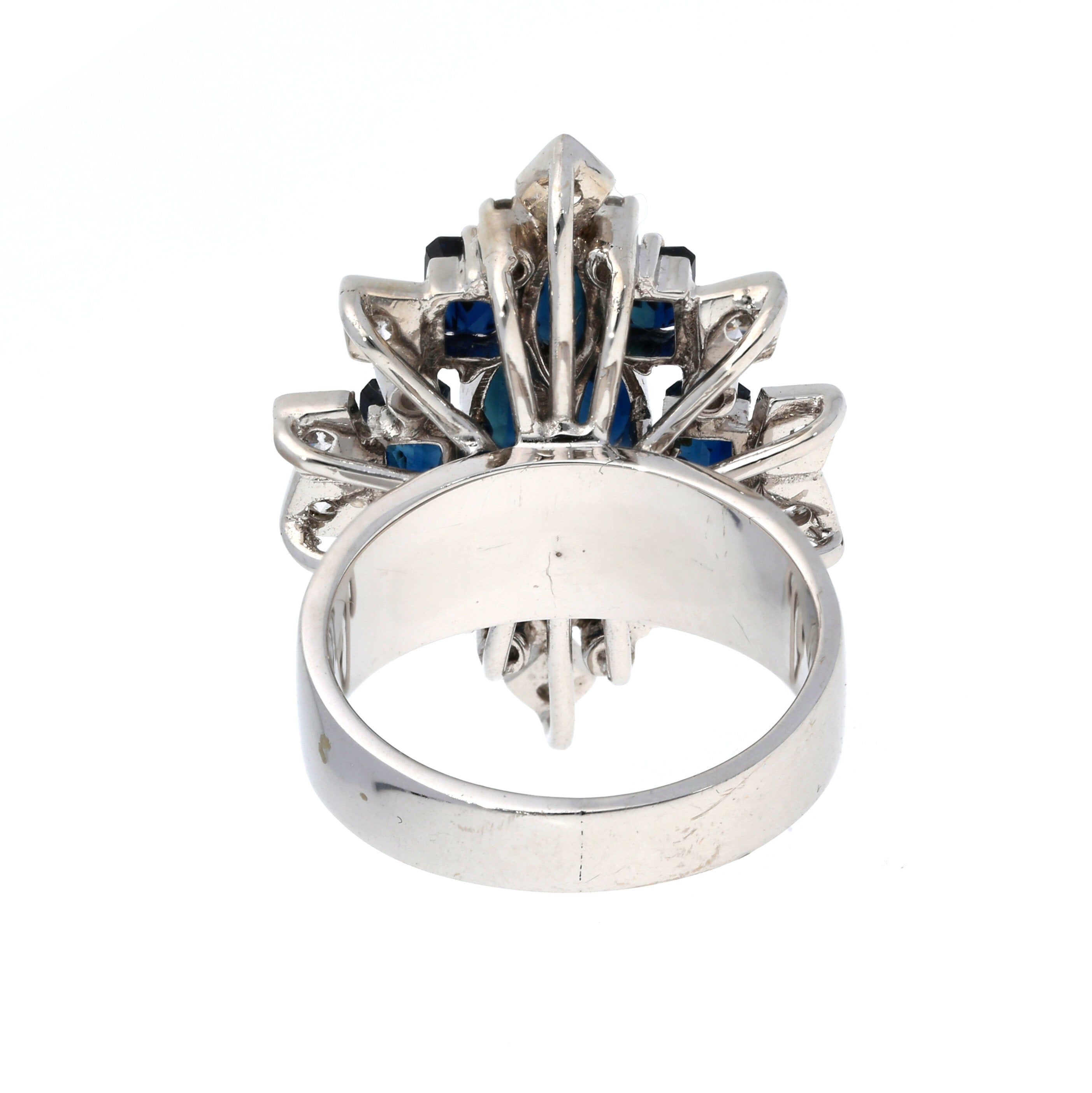 Saphir-Brillant Ring
