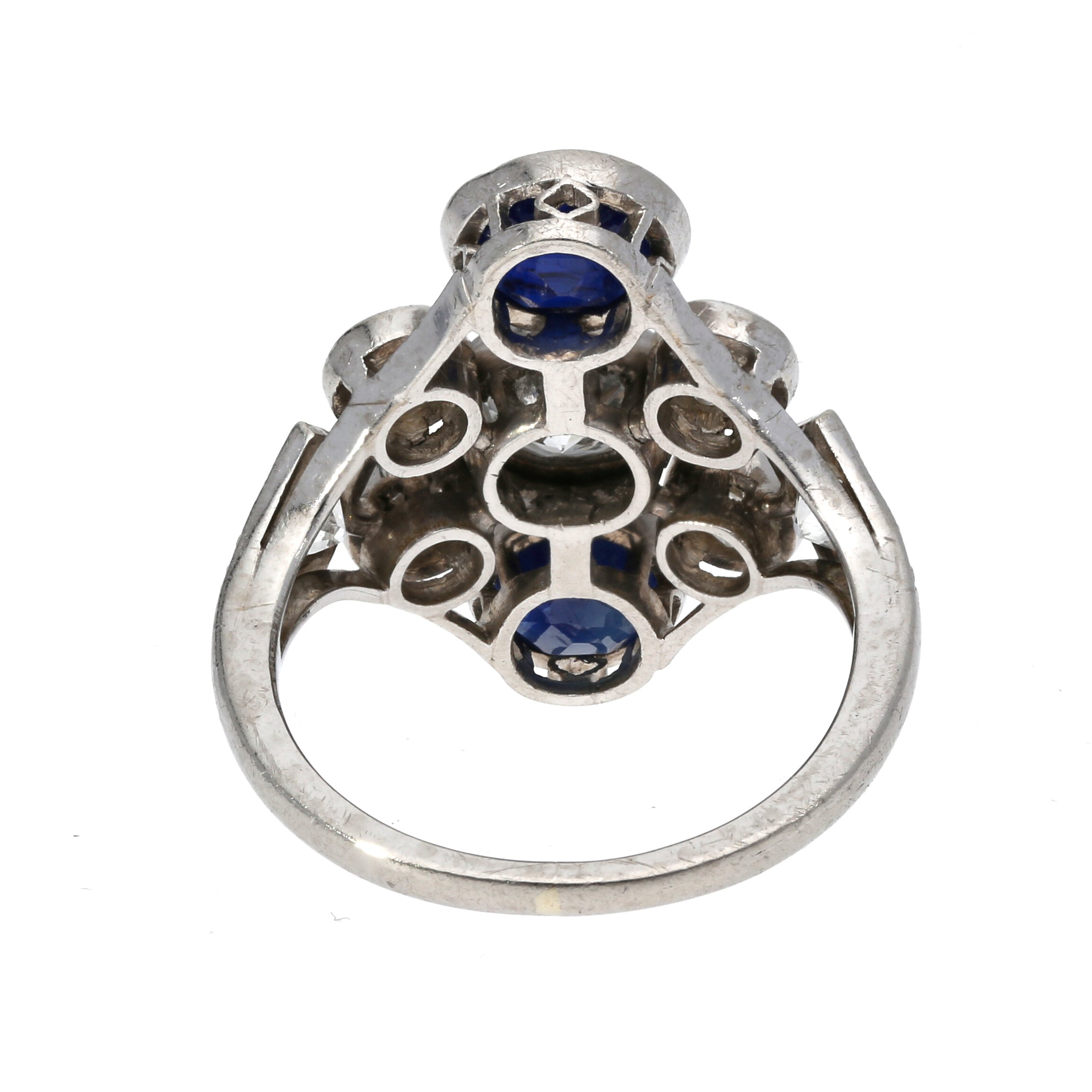 Saphir-Brillant Ring