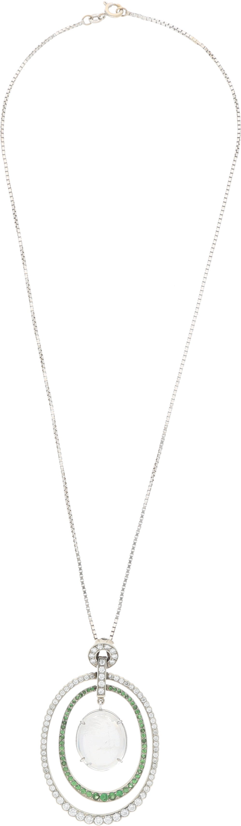 Smaragd Diamant Collier