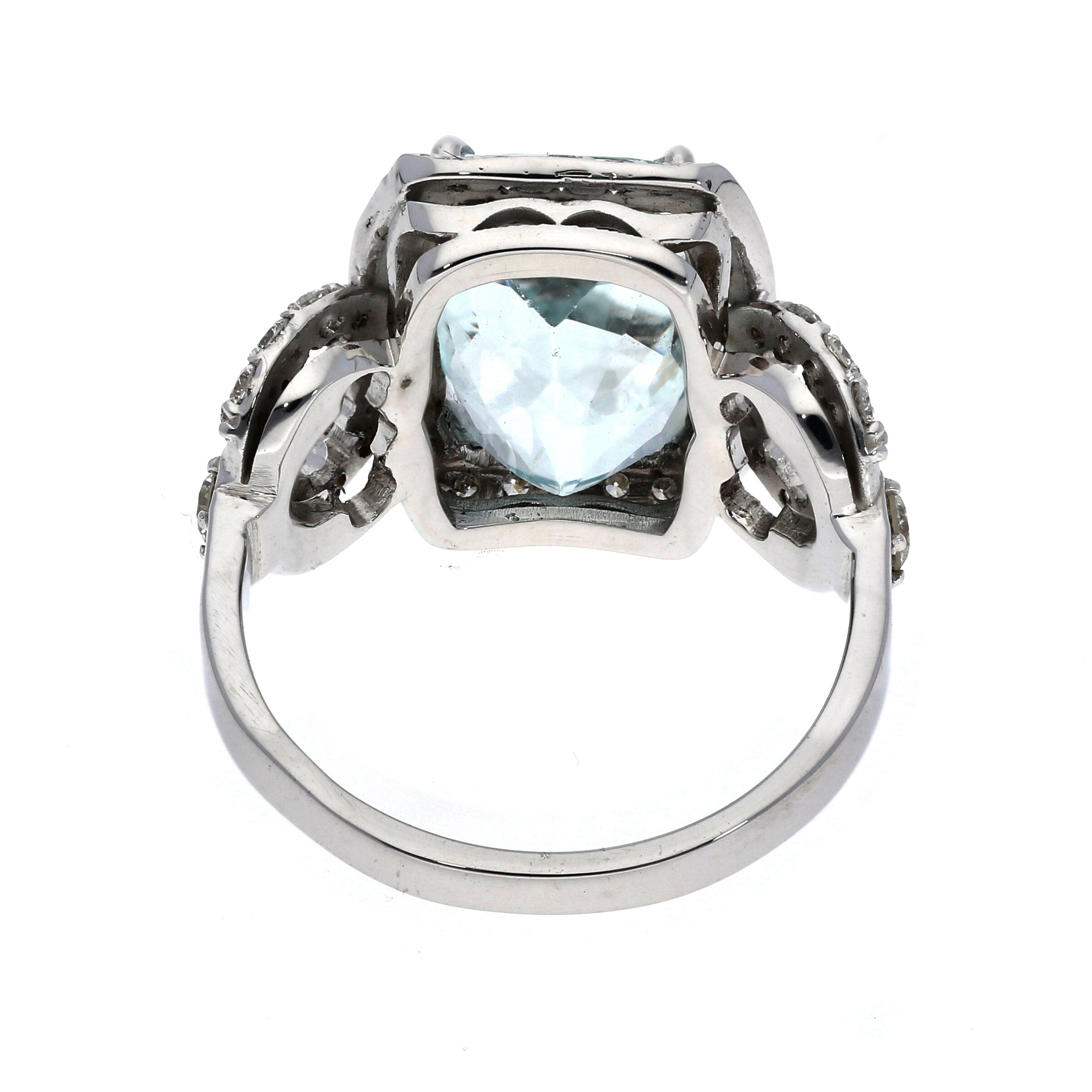 Aquamarin-Brillant Ring