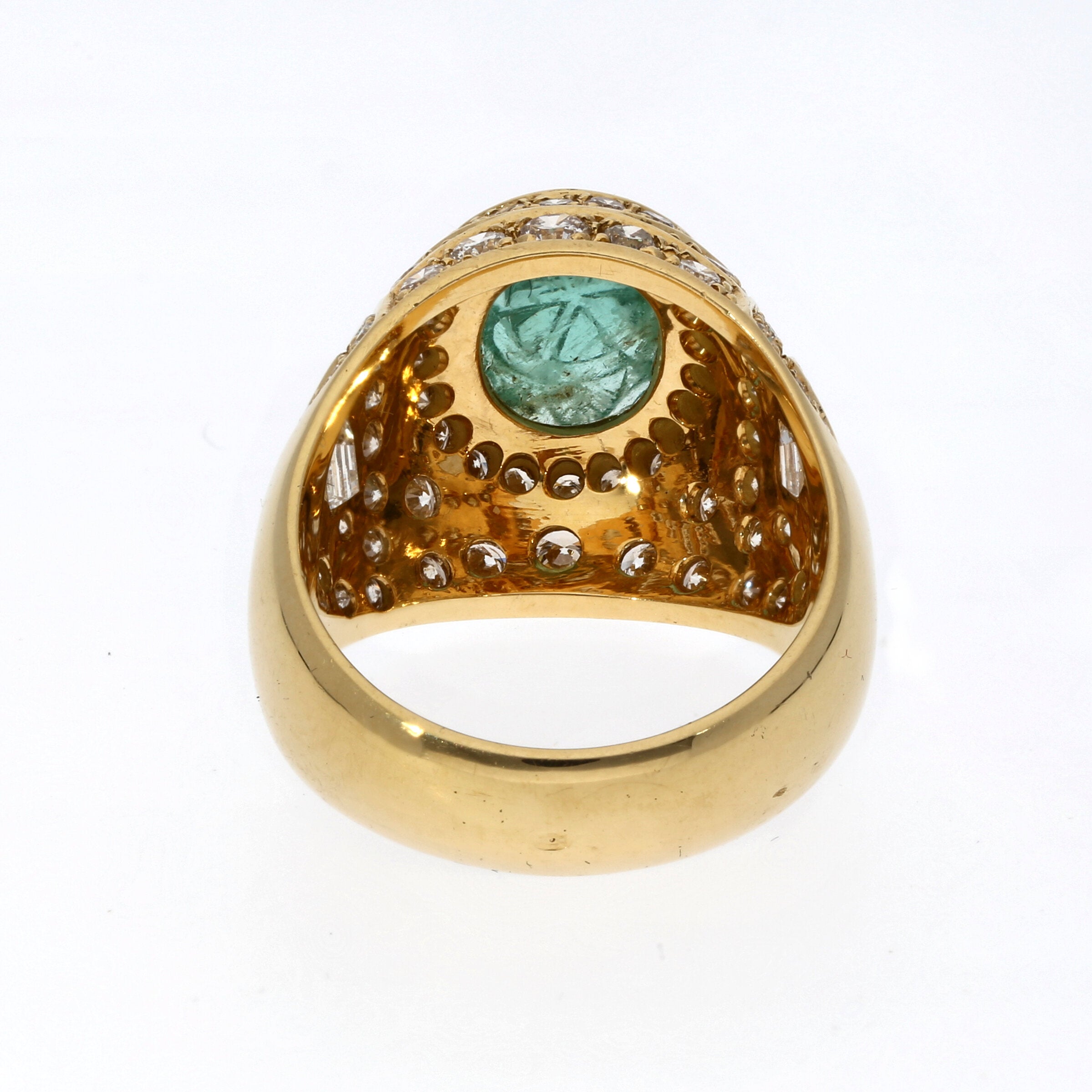 Smaragd-Diamant Ring