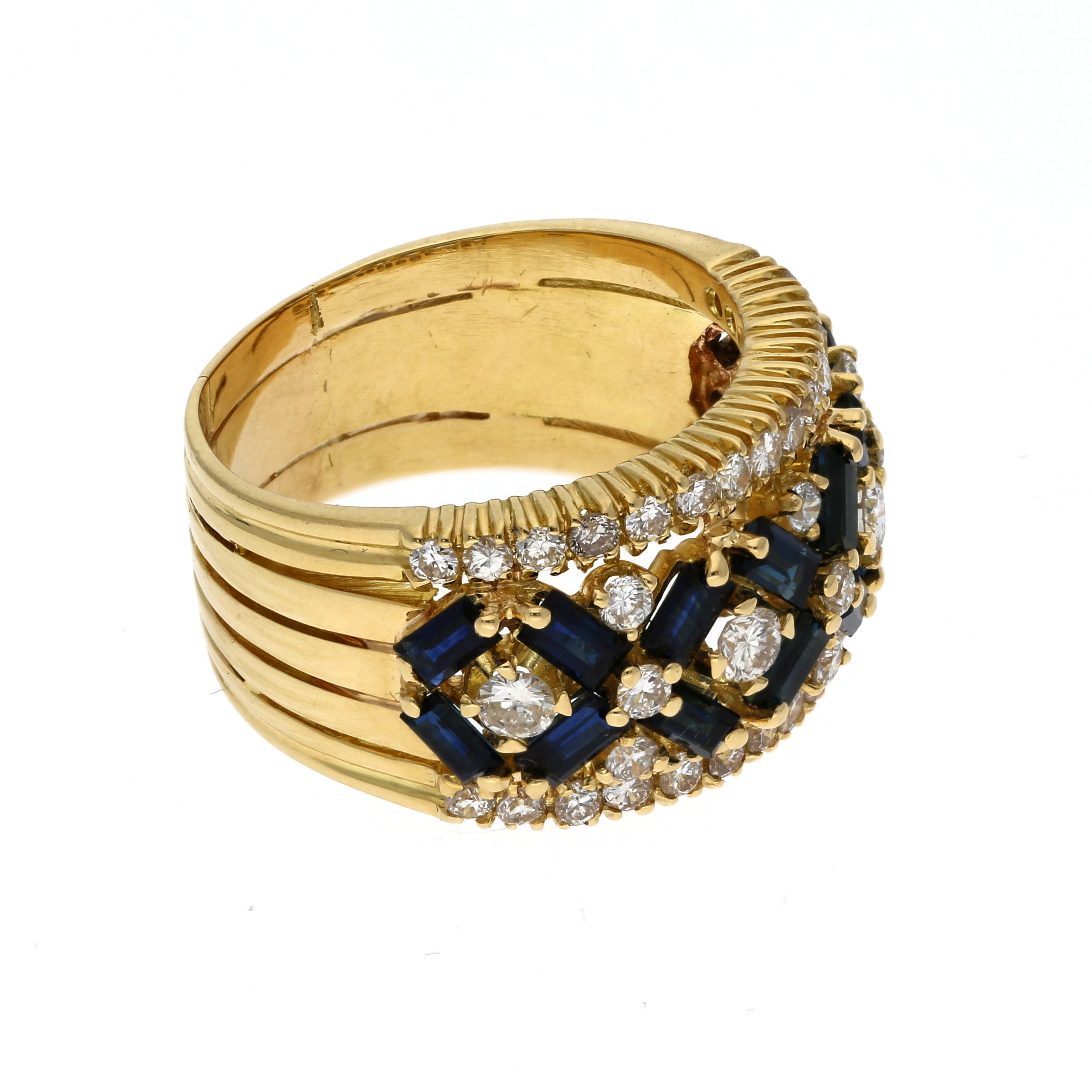 Saphir-Diamant Ring