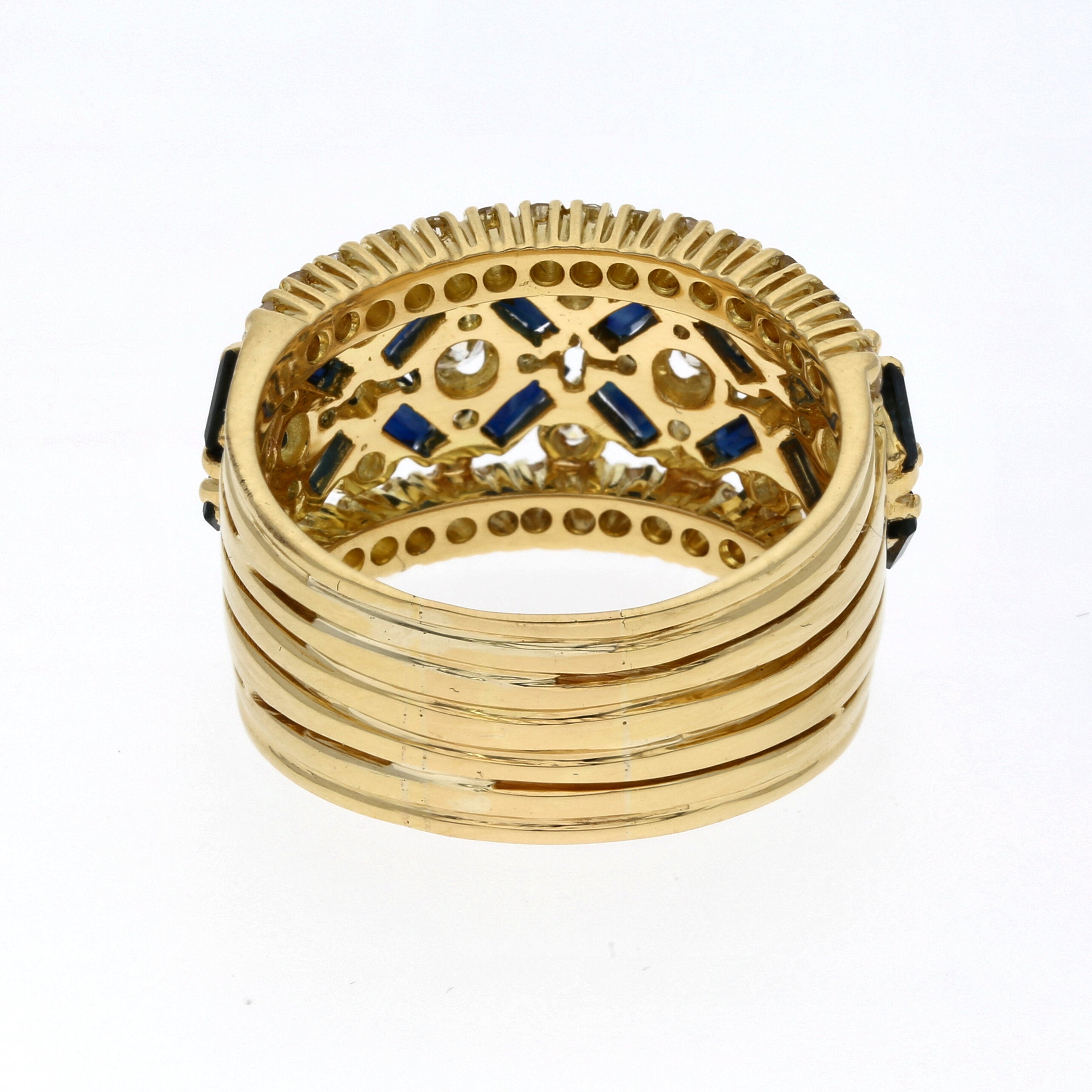 Saphir-Diamant Ring