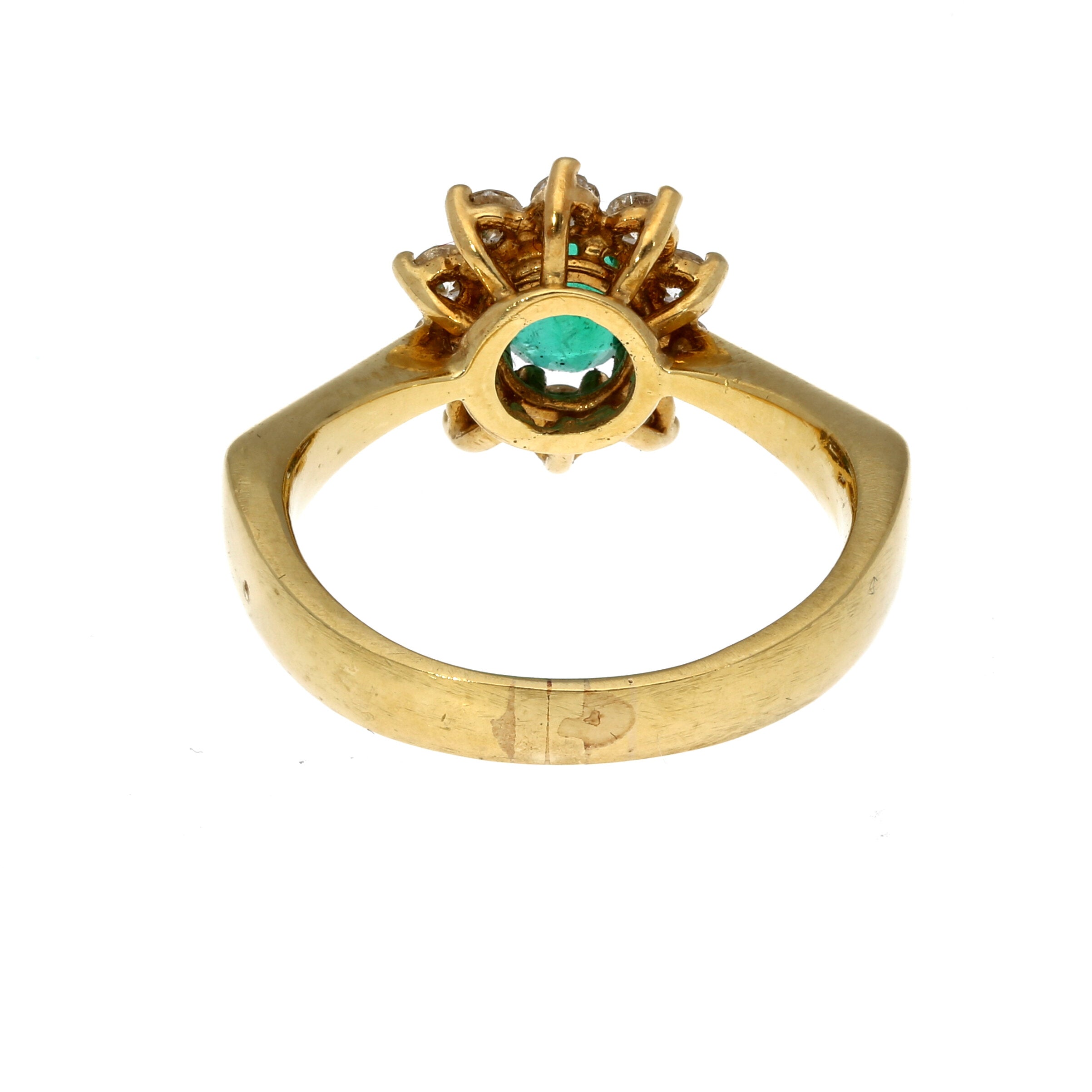 Smaragd-Diamant Ring