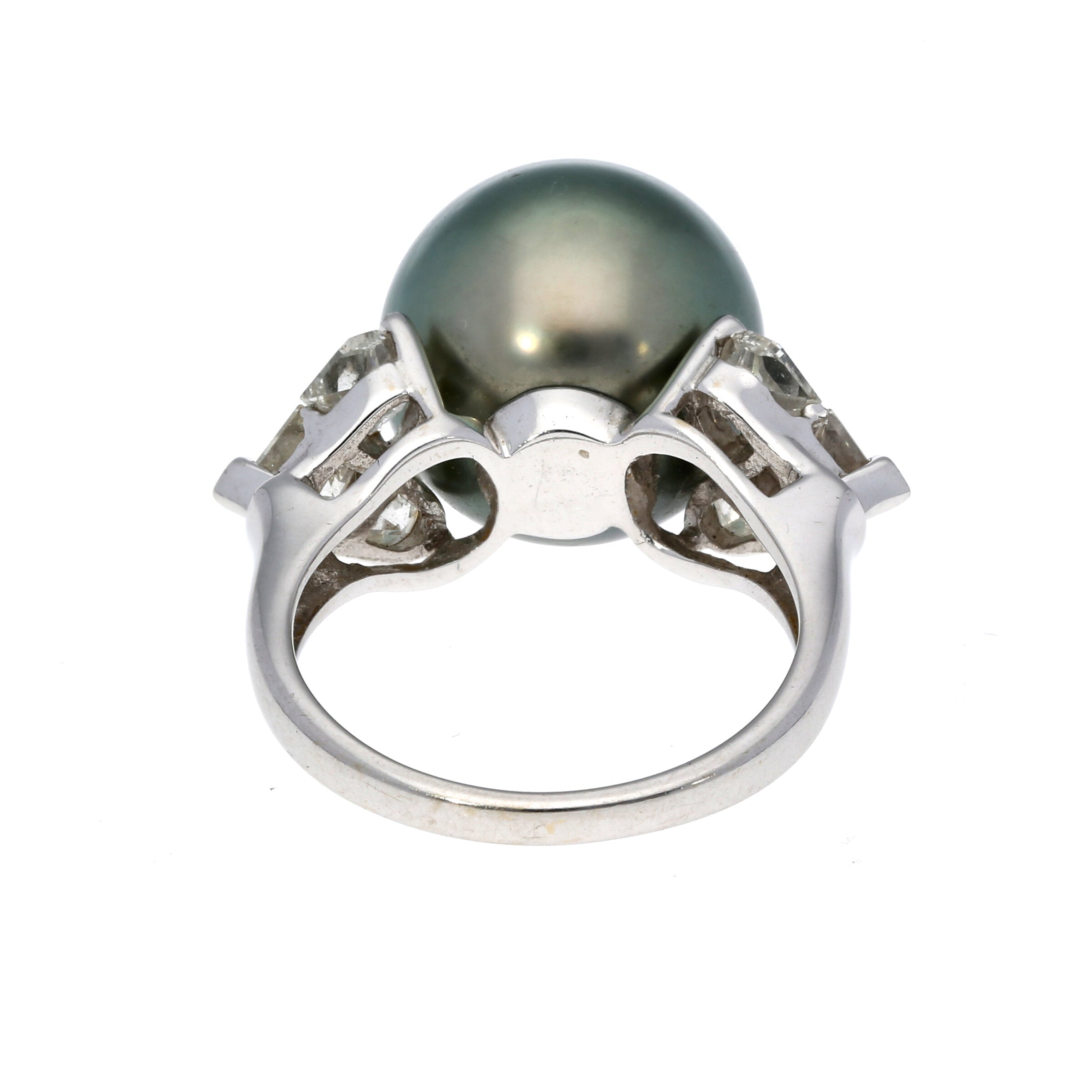 Tahitiperlen-Diamant Ring