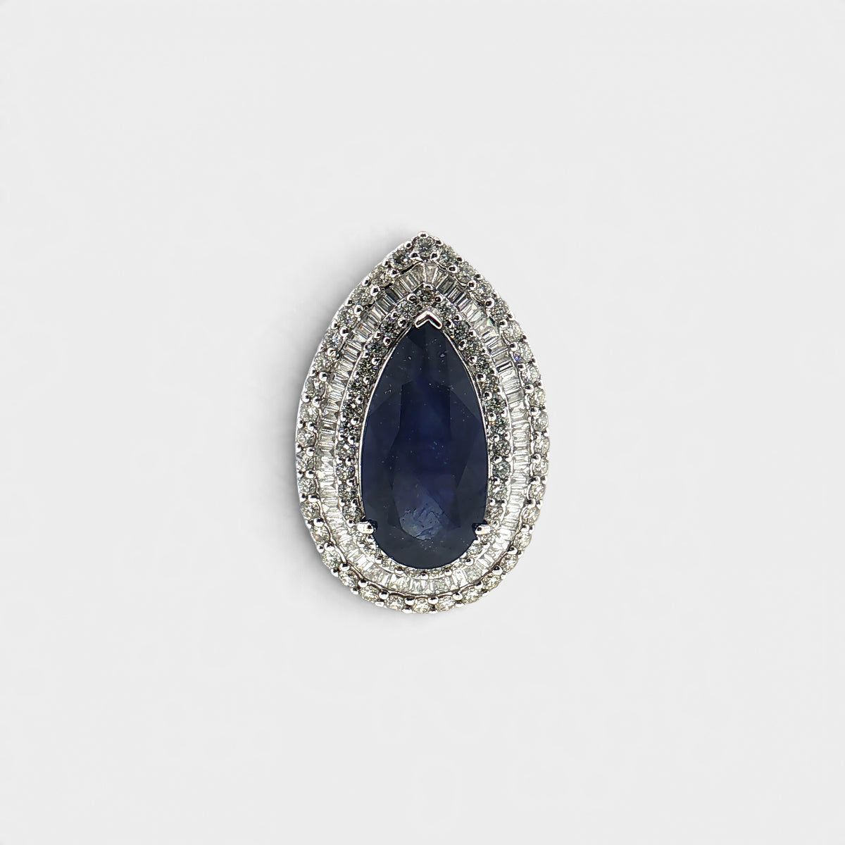 Saphir-Brillant Ring