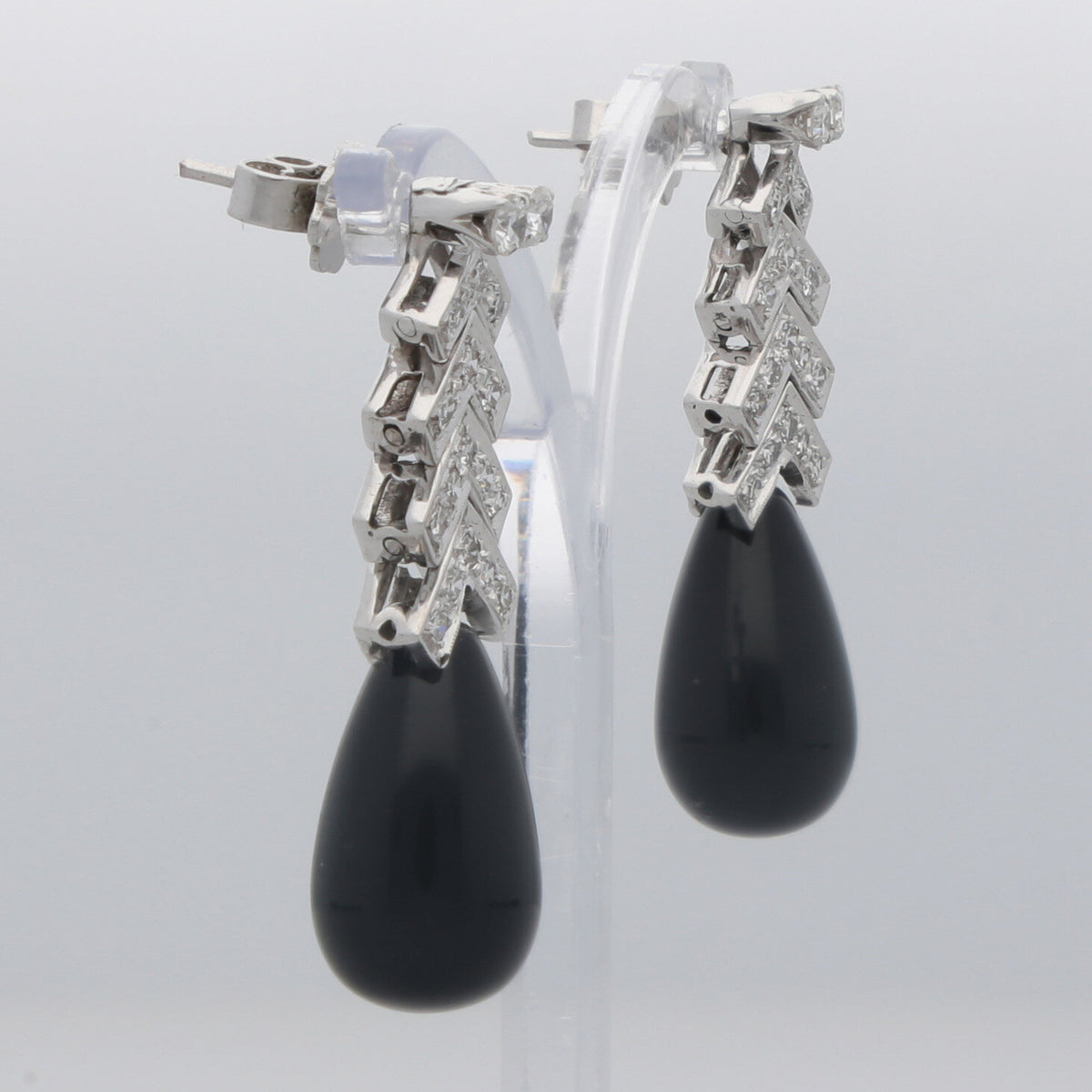 Diamant Onyx Ohrhänger