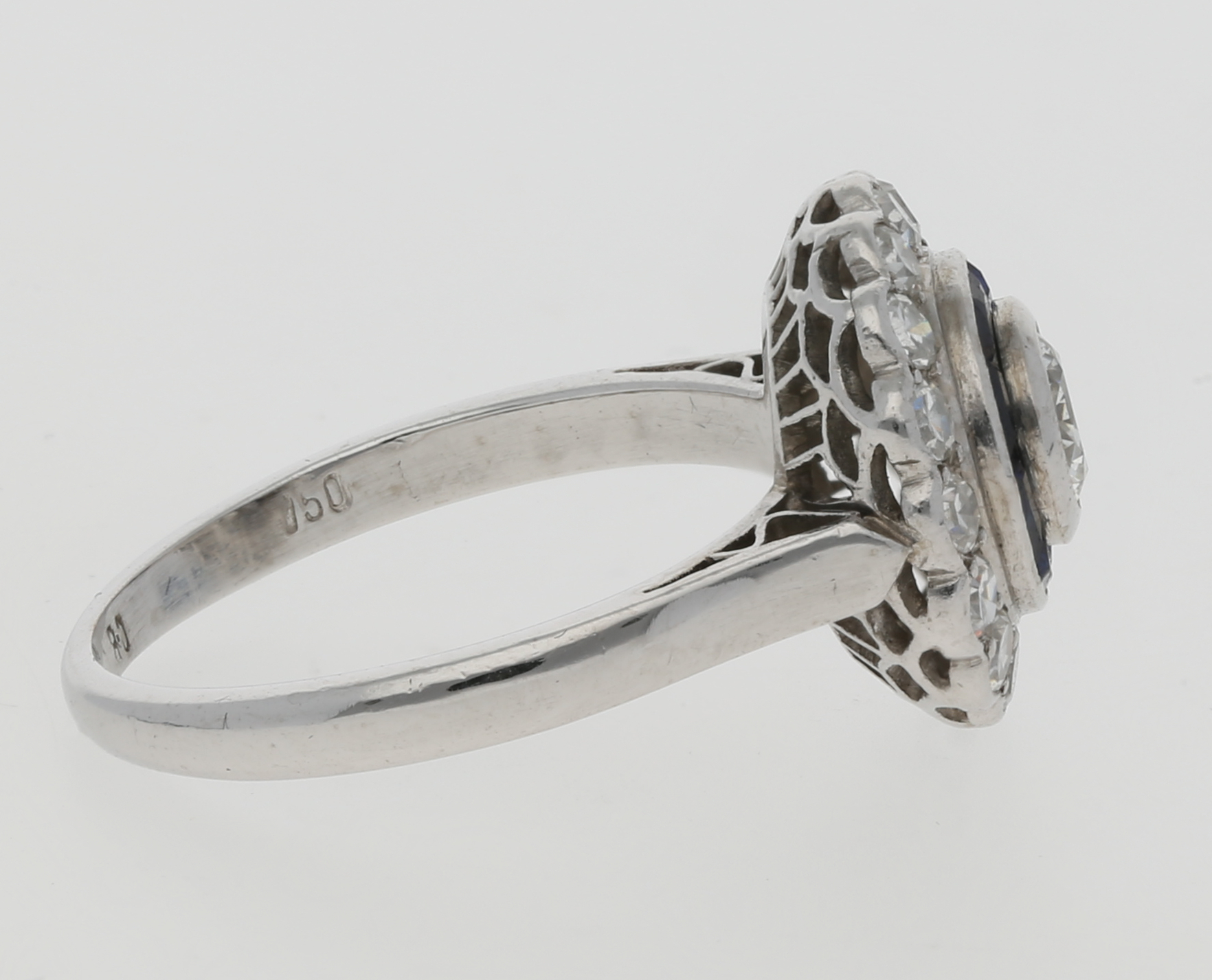 Saphir-Diamant-Ring