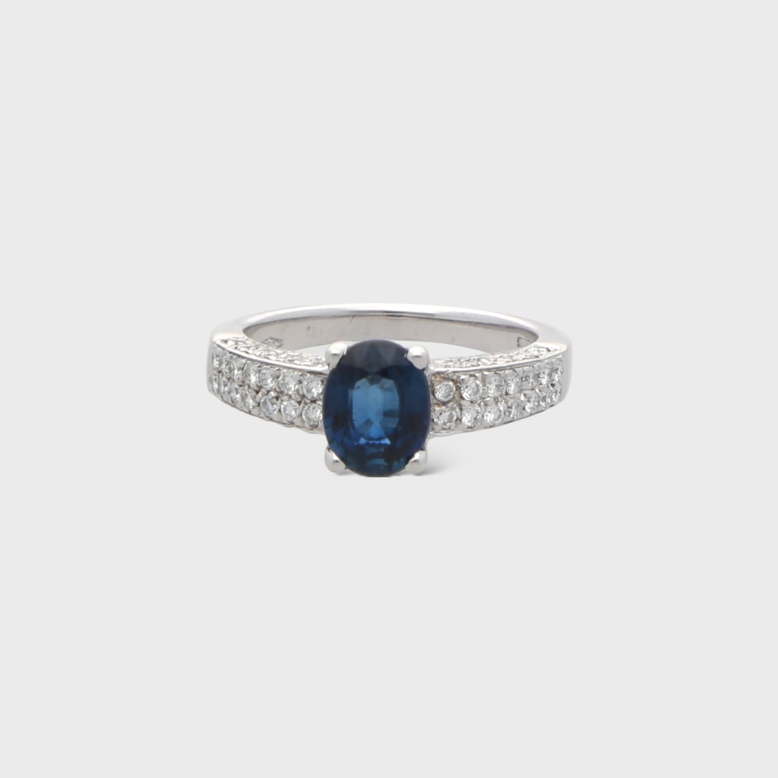 Saphir-Diamant-Ring