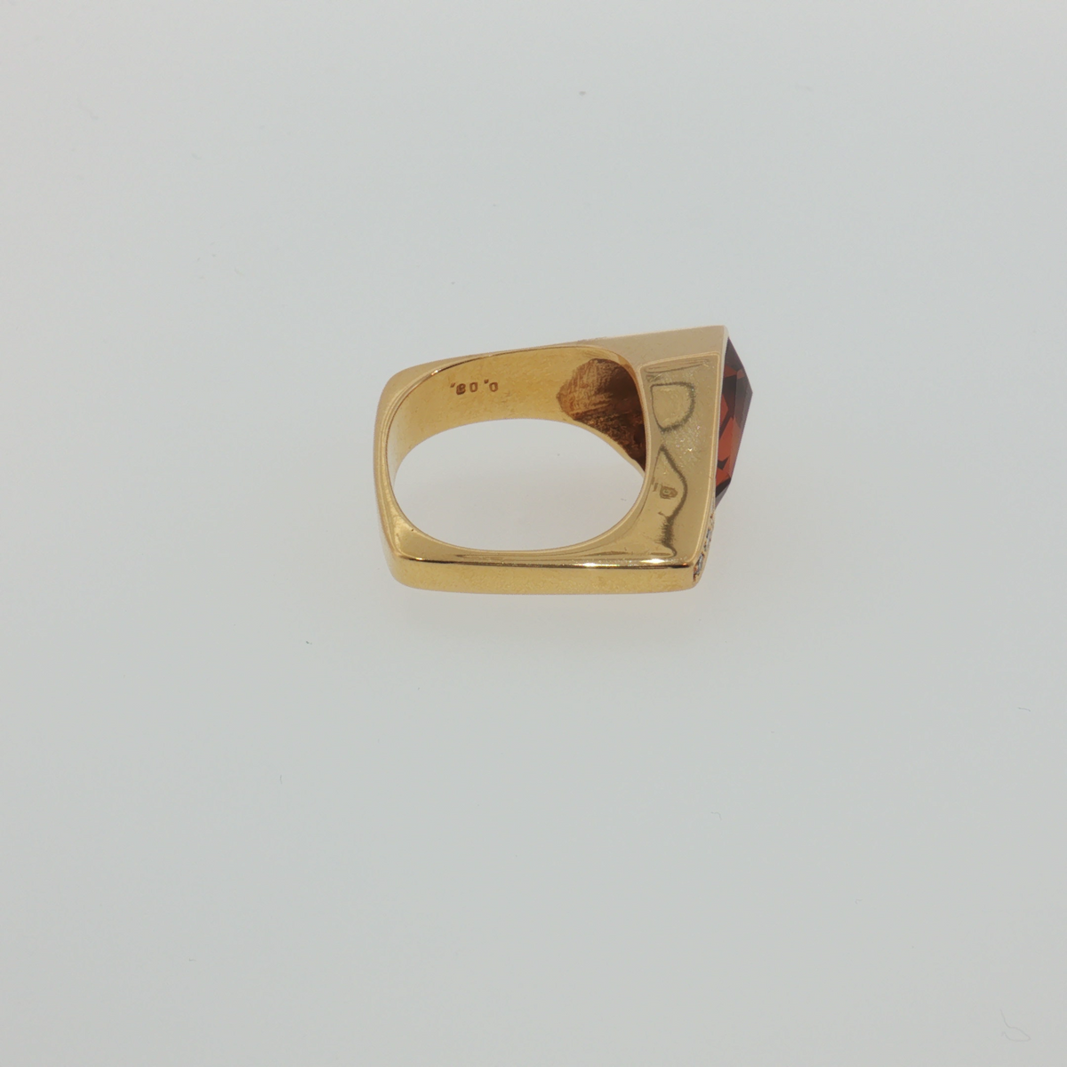 Citrin-Brillant Ring