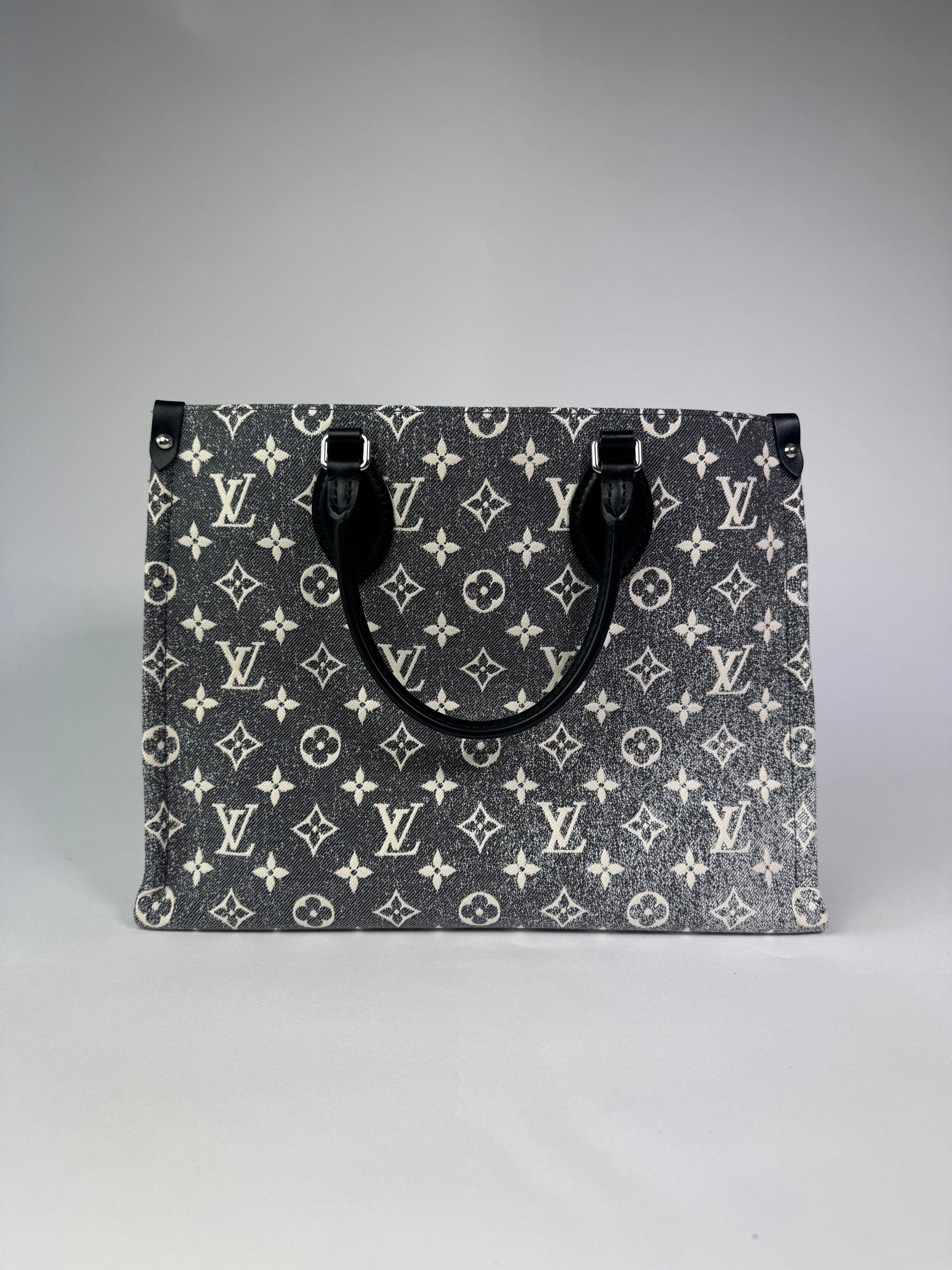Louis Vuitton On The Go Jacquard Denim Black