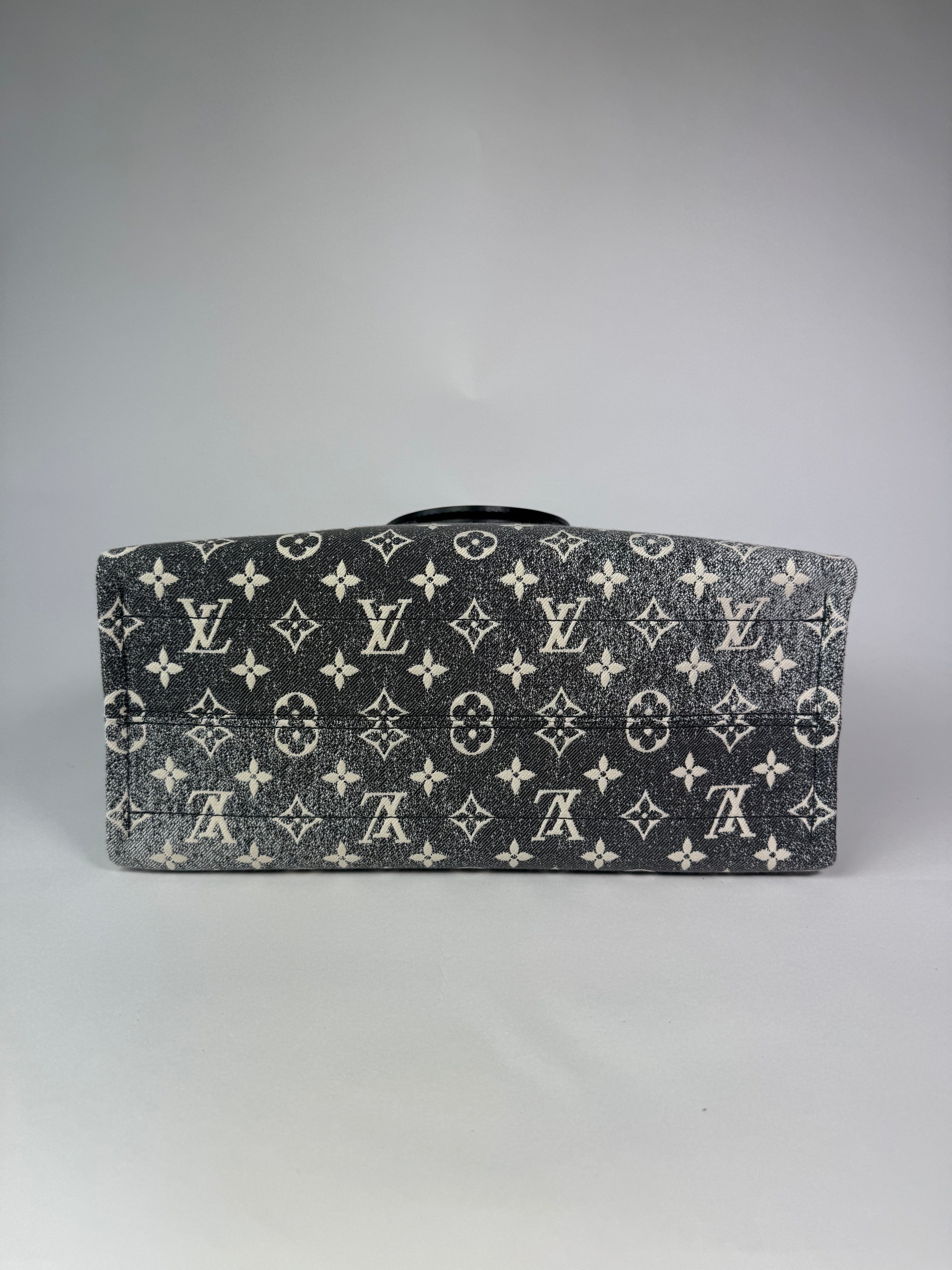 Louis Vuitton On The Go Jacquard Denim Black