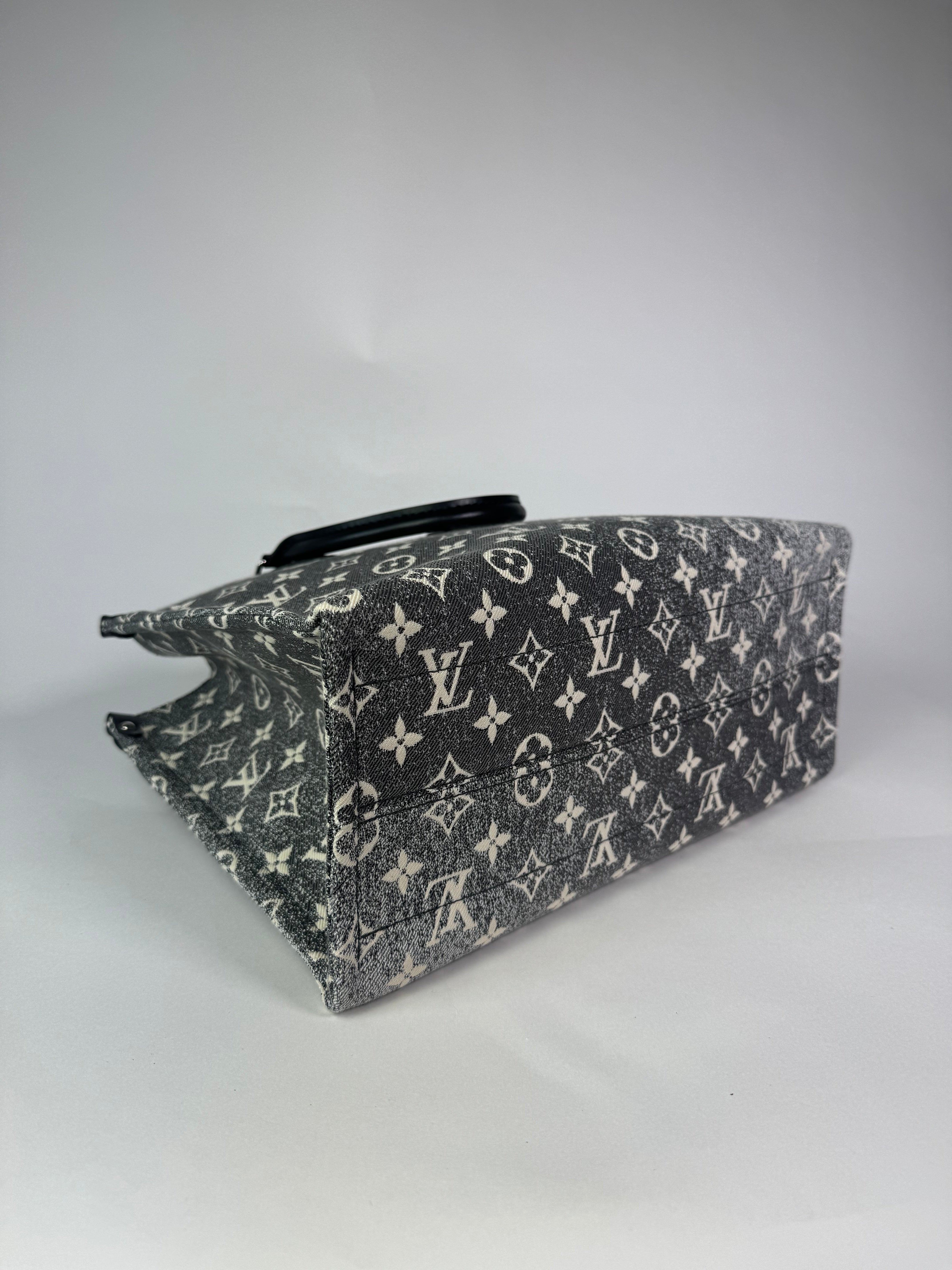 Louis Vuitton On The Go Jacquard Denim Black