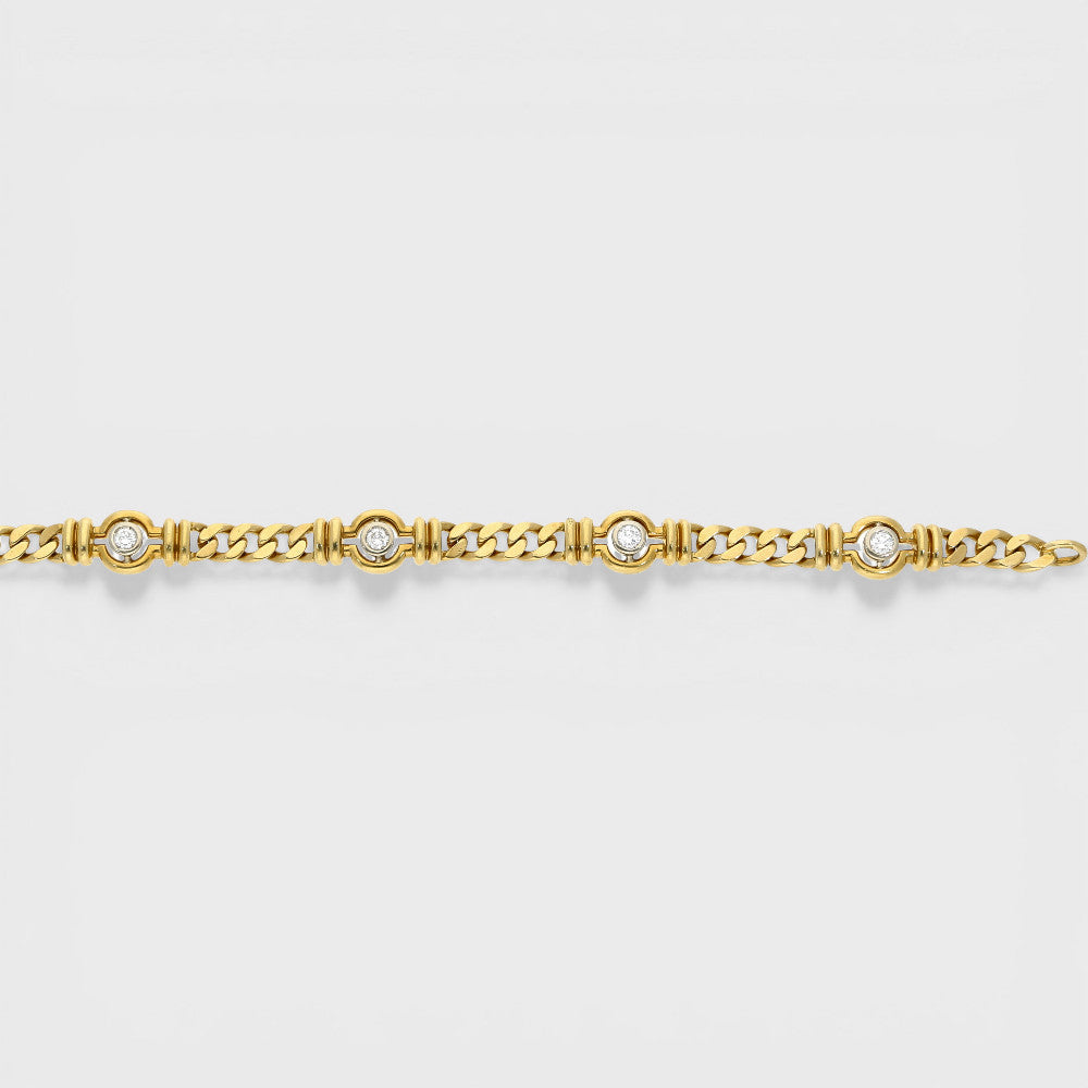 Gold-Brillanten Armband