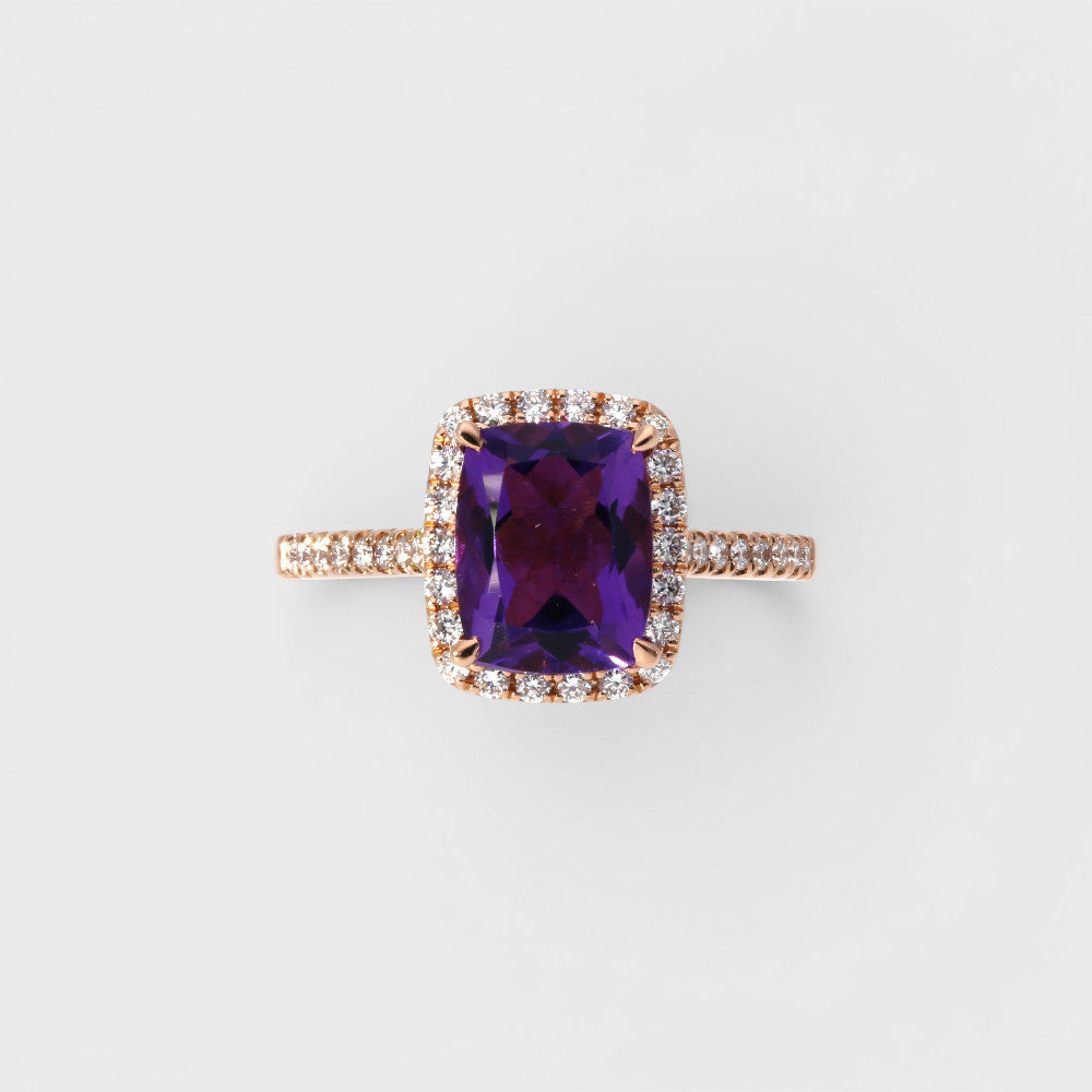 Amethyst Brillant Ring