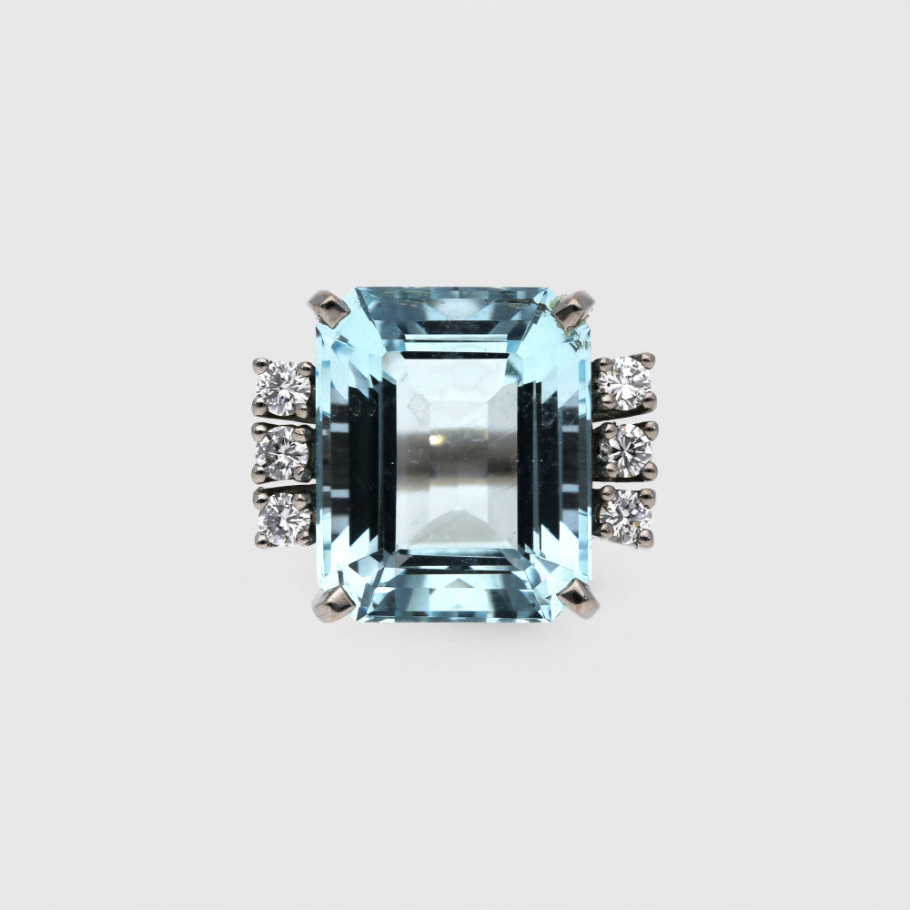Aquamarin-Brillant-Ring