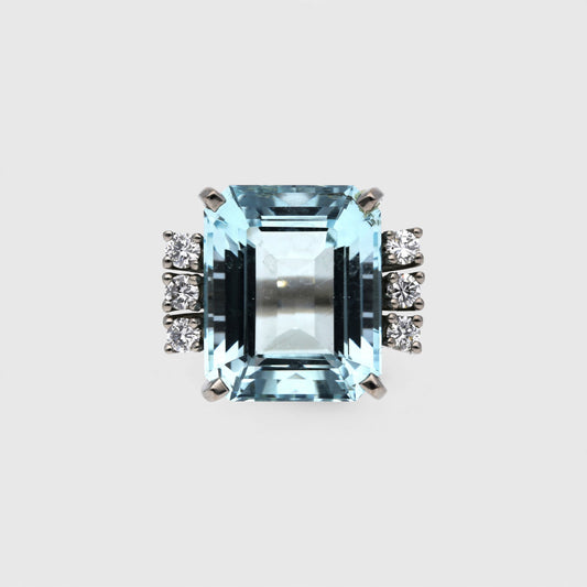Aquamarin-Brillant-Ring