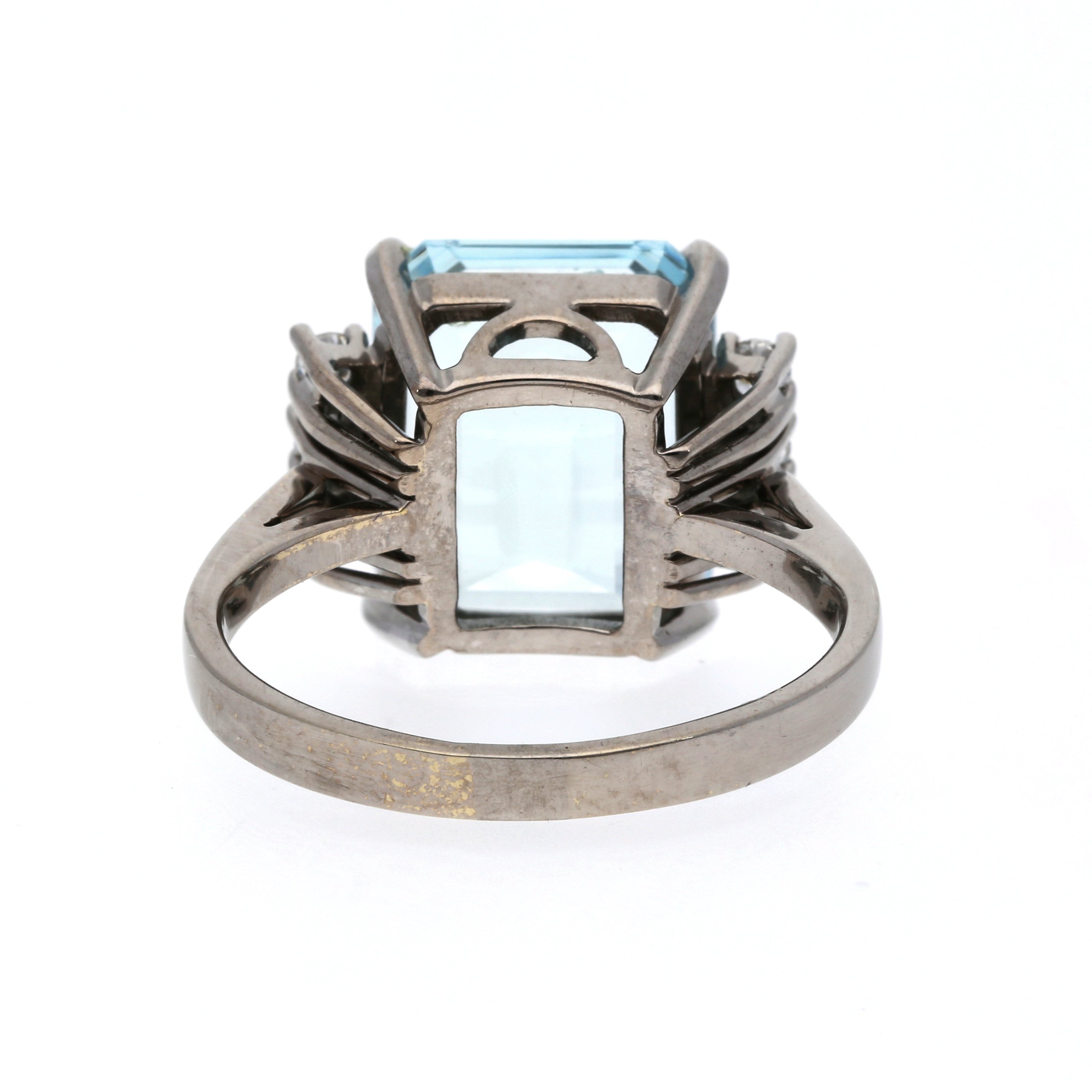 Aquamarin-Brillant Ring