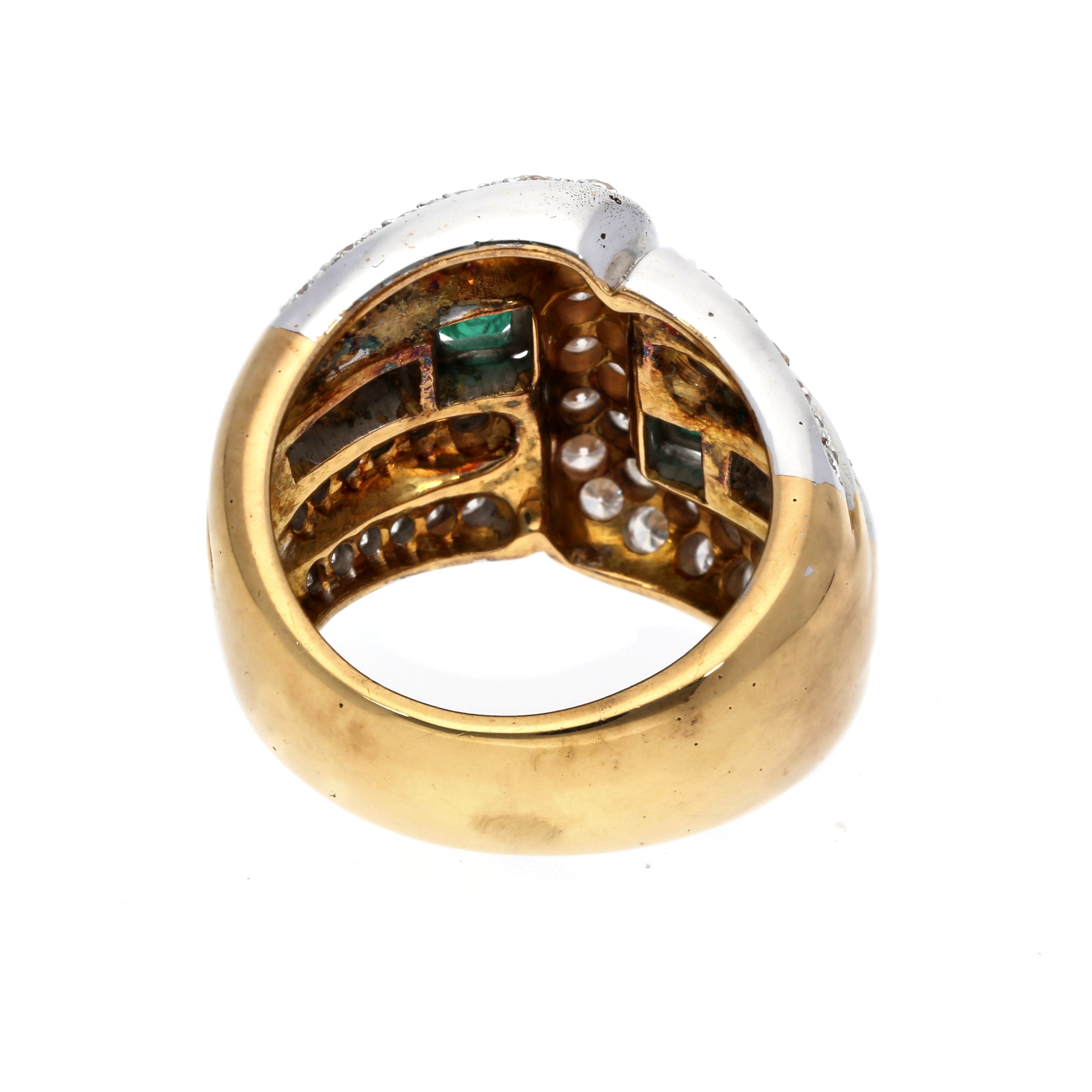 Smaragd-Diamant Ring