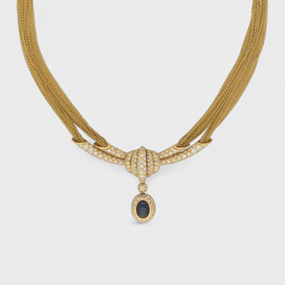 Saphir-Brillant-Collier